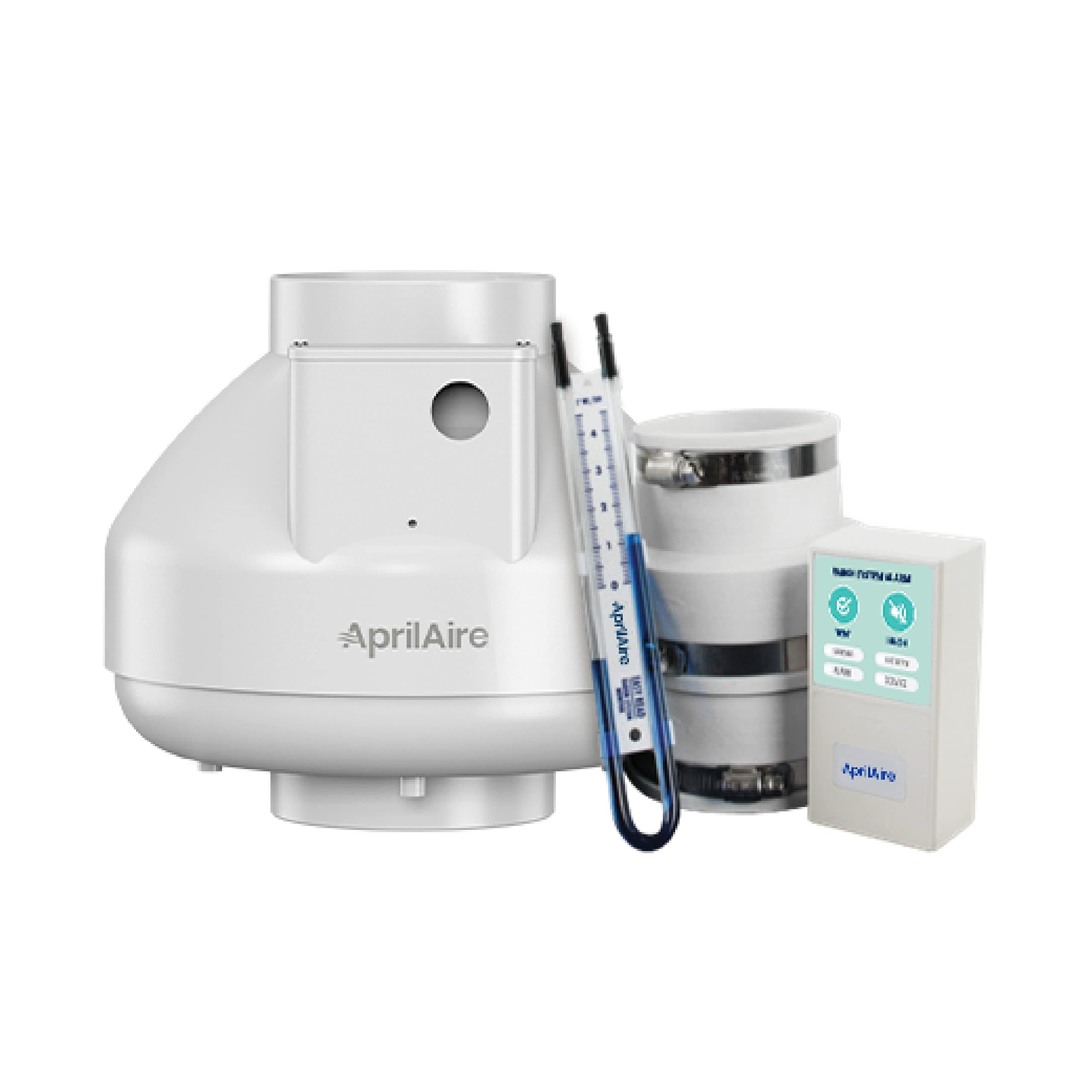 Aprilaire ARN25K Radon Mitigation Kit, 1500 and 2500 Sq. Ft., Basement, Crawlspace, Slab Application, Quiet Performance, Indoor/Outdoor, Commercial/Residential, Manometer, System Alarm