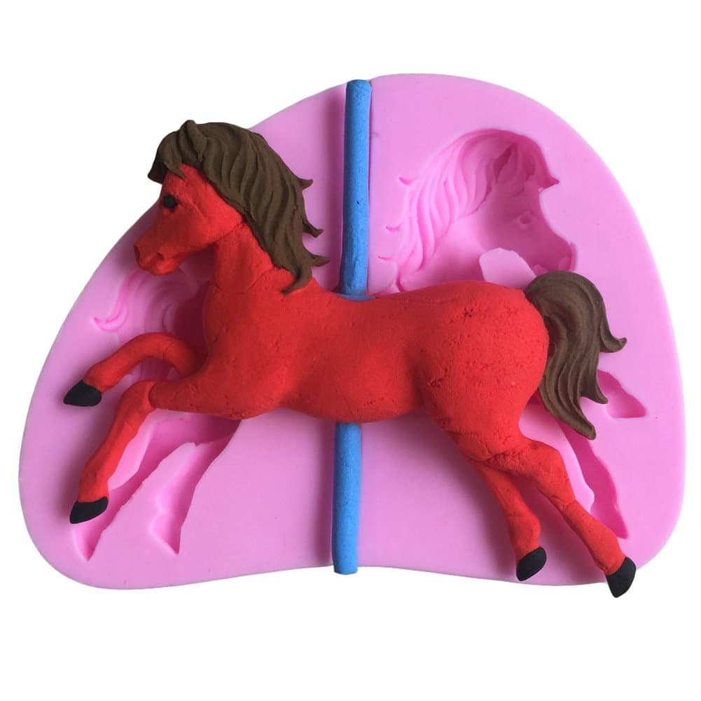 Karen Baking Carousel Shape 3D Silicone Cake Mold For Cake Fondant Decorating by Karen Baking