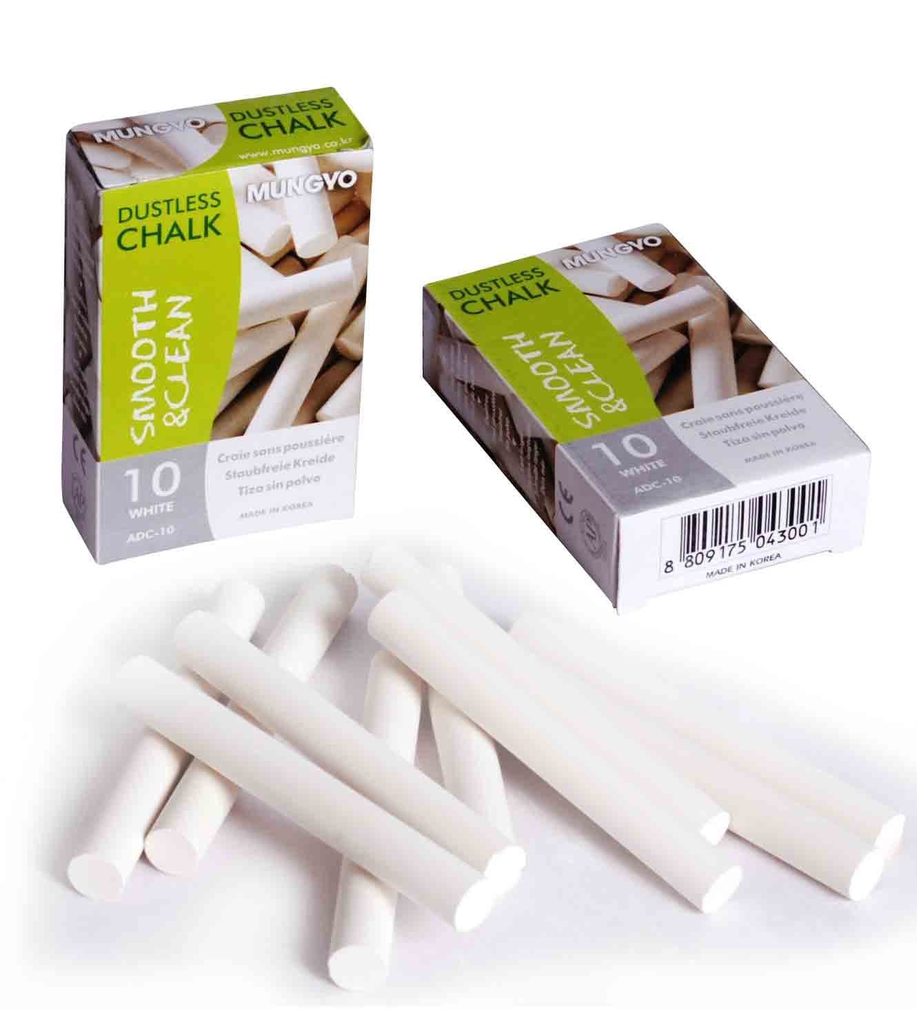 White Chalk Dust Less (Set of 10 Boxes)