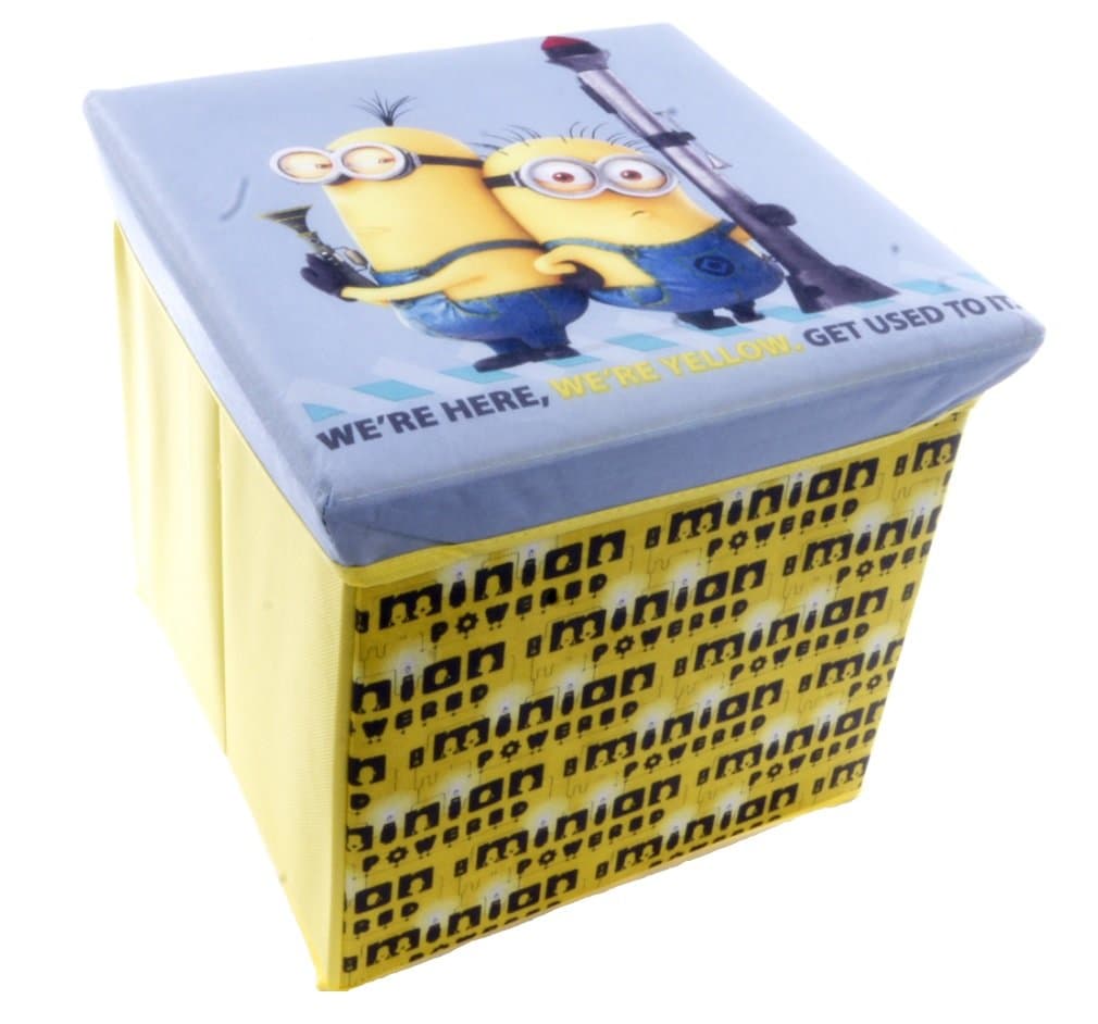 ENVI Despicable Me Minion Yellow Ottoman Storage Toy Box and Chair in One