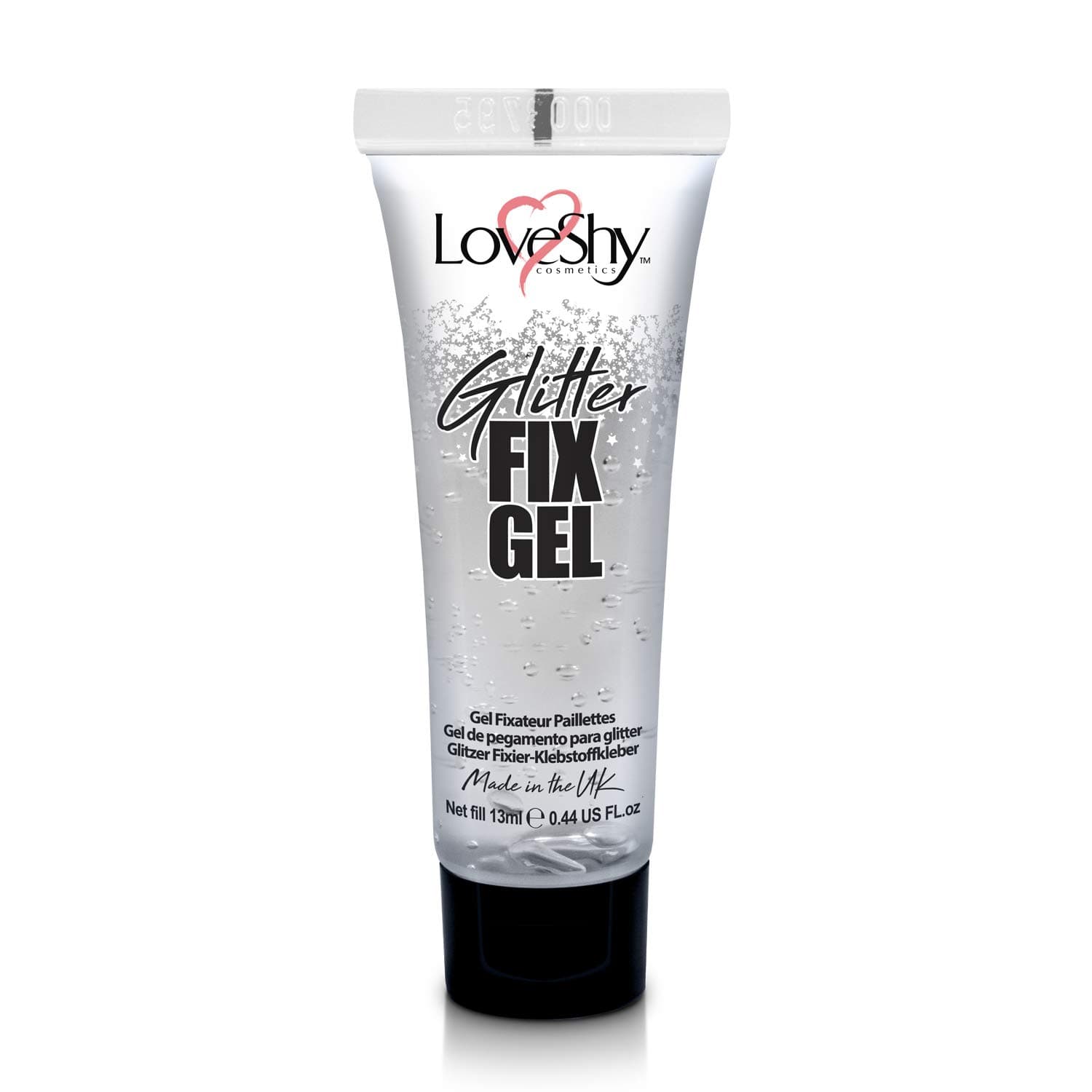 Glitter Fix Gel by LoveShy Cosmetics - Vegan Face and Body Adhesive Primer Glue for Glitter, Eye Shadow, Pigment, Eye dust Application