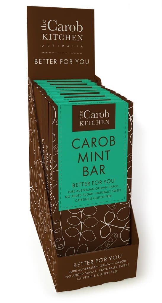The Carob Kitchen Mint Bar 80 g (Pack of 12)