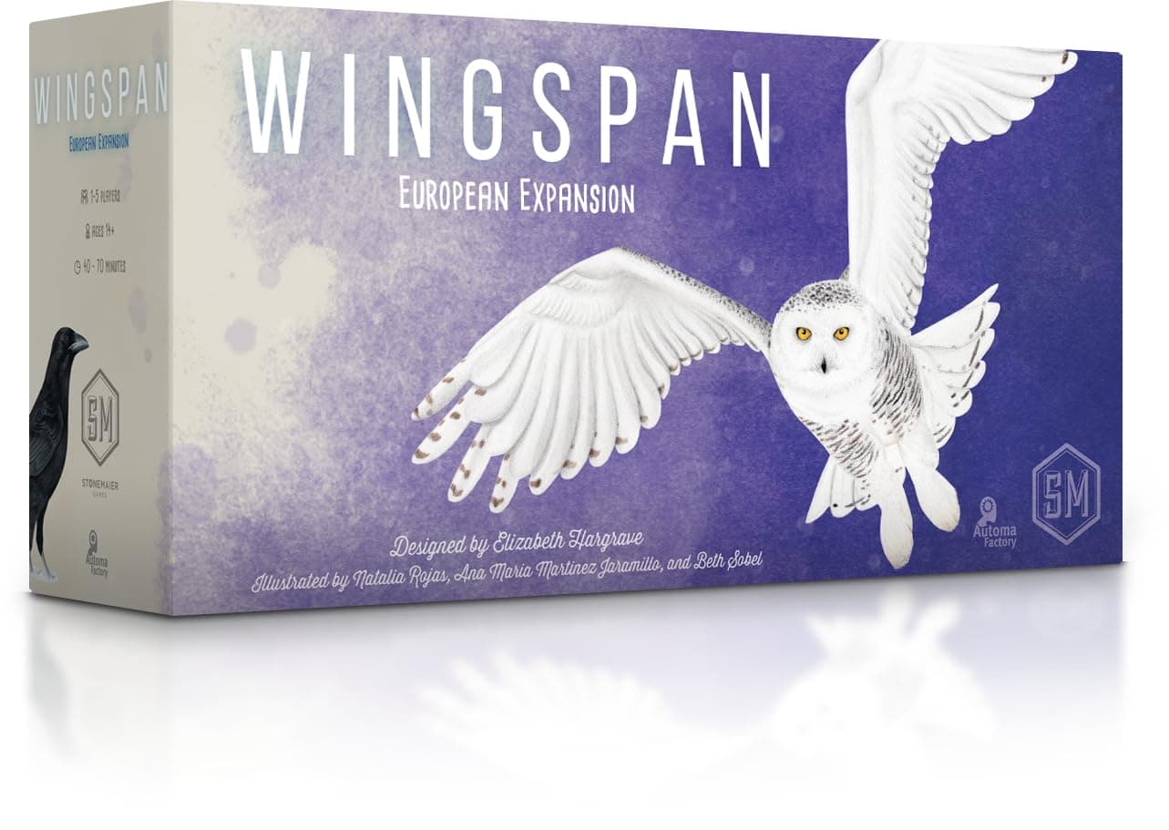 Stonemaier Games | Wingspan European Expansion | Board Game | Ages 14+ | 1-5 Players | 40-70 Minute Playing time