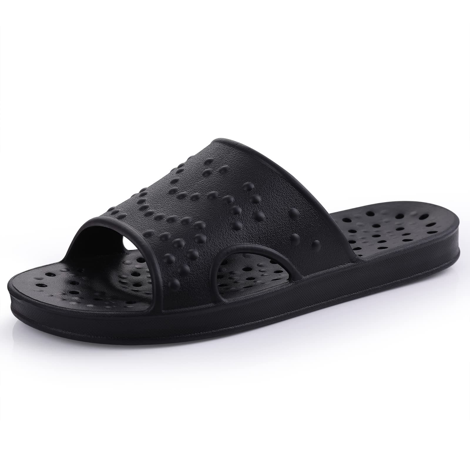 shevalues Shower Shoes for Women Men with Arch Support Quick Drying Pool Slides Lightweight Beach Sandals with Drain Holes