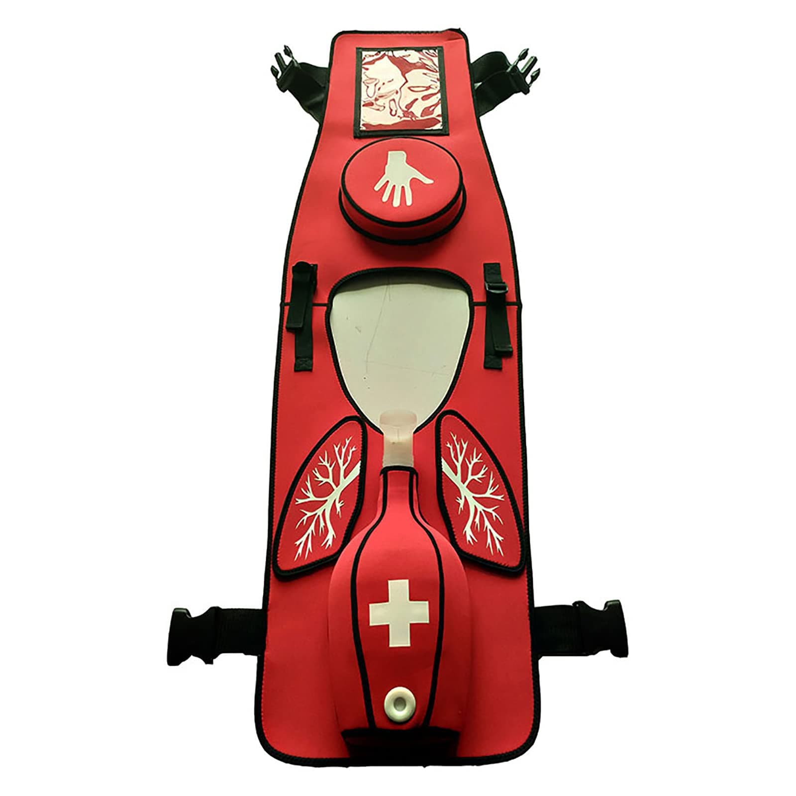 Anti Choking Obstruction Trainer Vest, Choking Trainer with Back Slap, Adult Airway CPR First Aid Training, for Nurse & Student First Aid Teaching Accessories