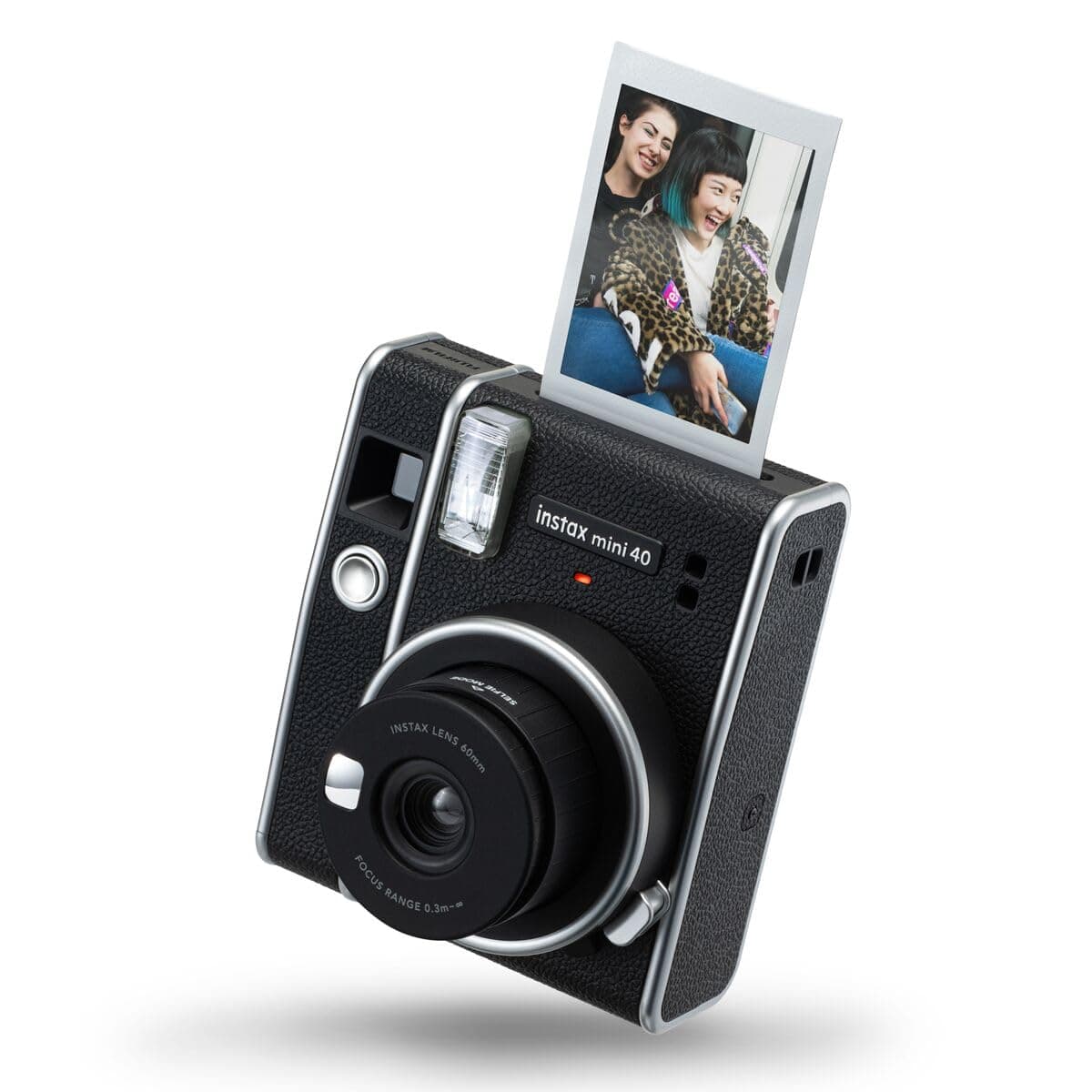 mini 40 instant film camera, easy use with automatic exposure, Black
