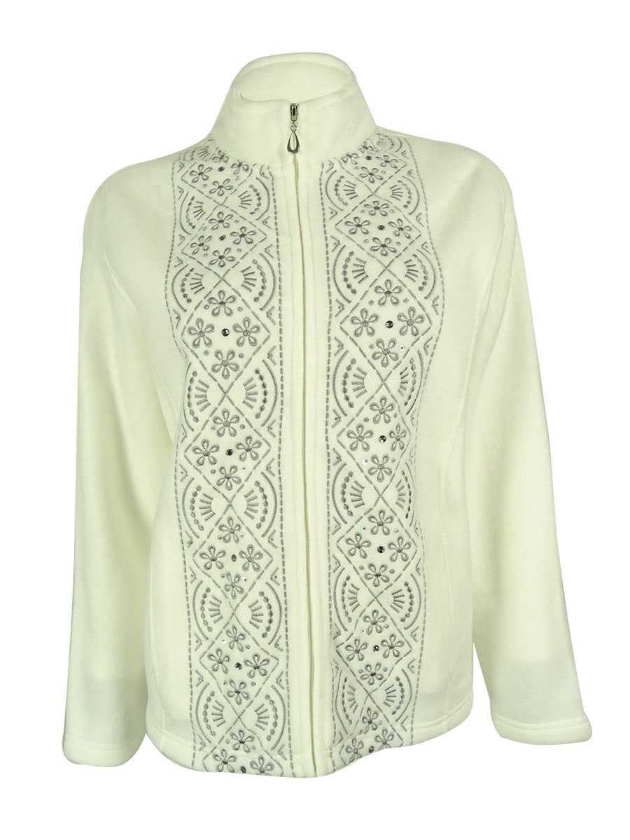 Alfred Dunner Women's Glacier Lake Fleece Jacket