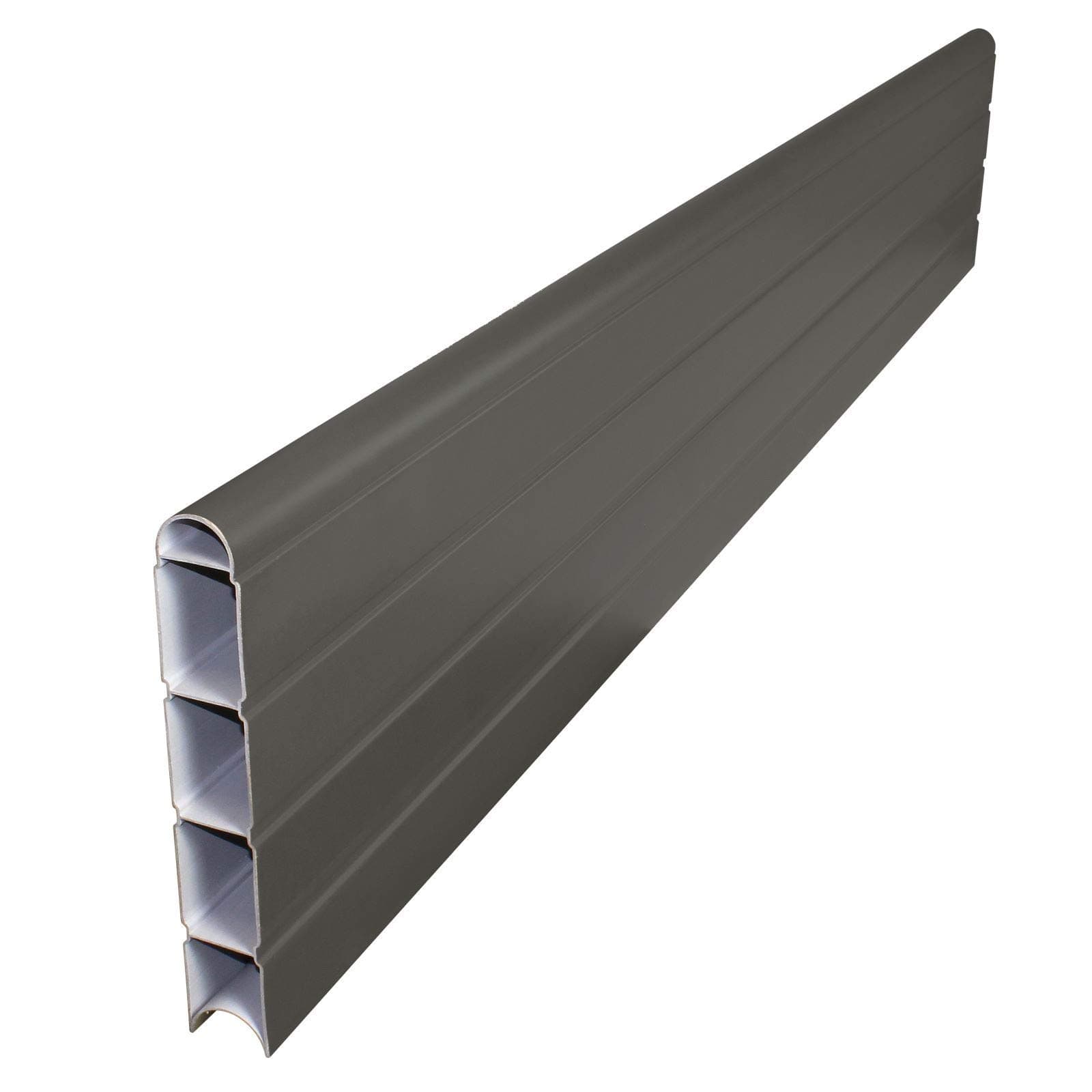 6' (1.829m) Graphite Grey Long Composite Fence Board Plastic Eco Fencing Panel Plank Gravel Board