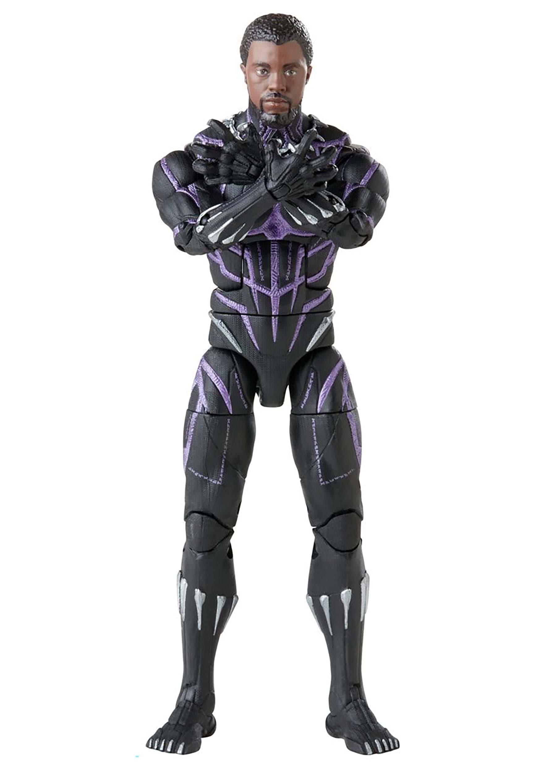 Marvel Legends Series Black Panther Legacy Collection Black Panther 6 inch Action Figure Collectible Toy, 3 Accessories, Multi color