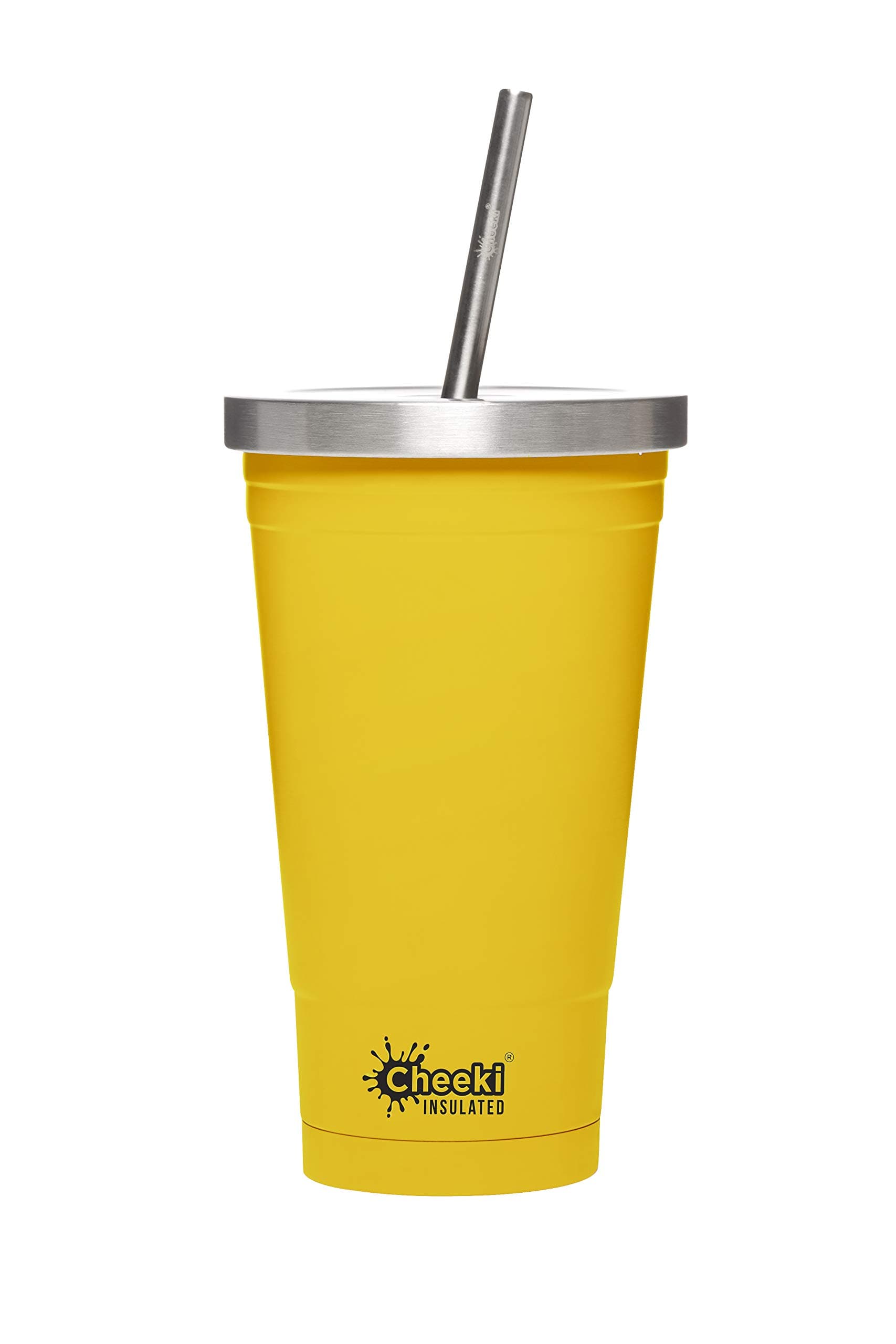 CHEEKI Smoothie Bottle with reusable stainless steel Straw