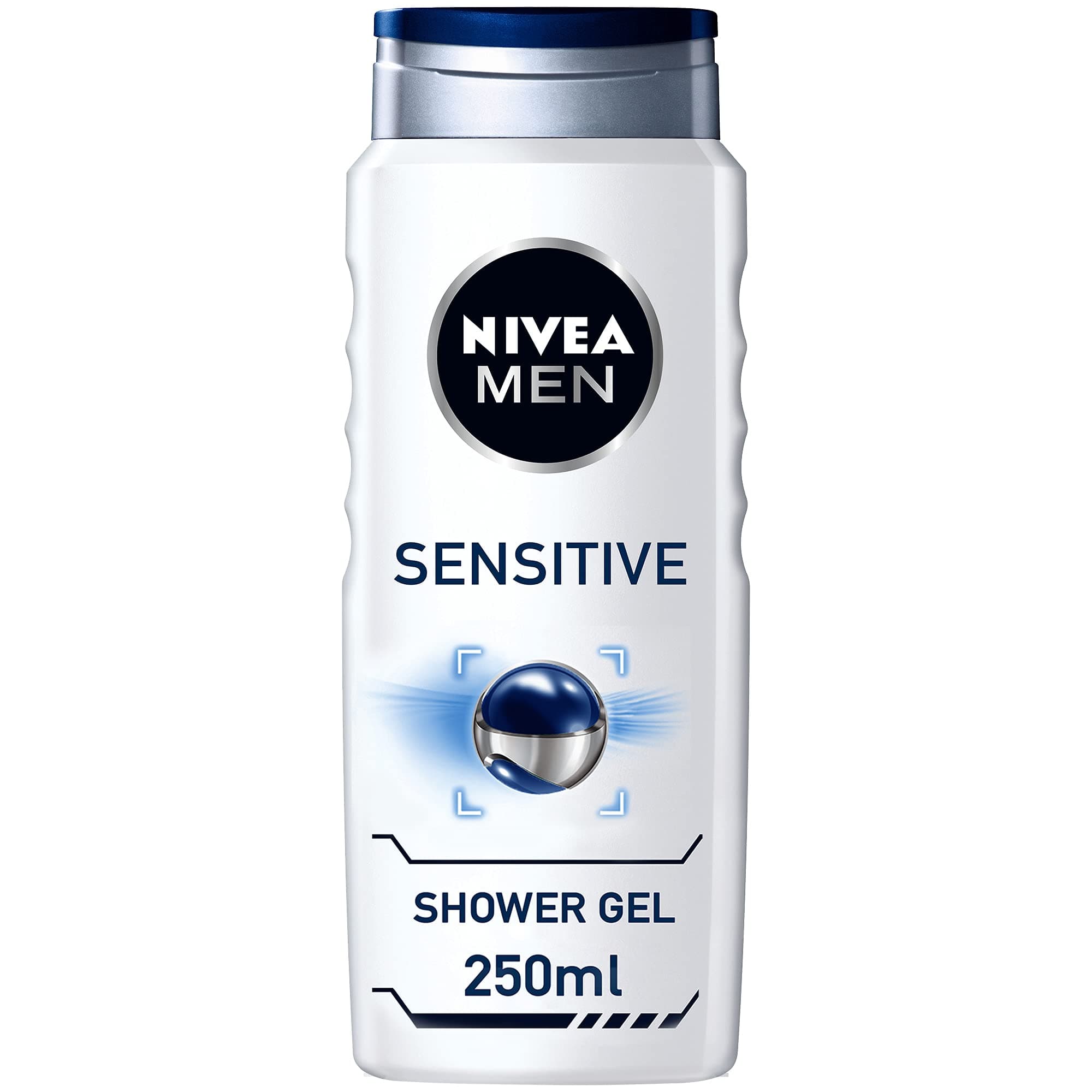 NIVEA MEN 3in1 Shower Gel Sensitive, Bamboo Extract Masculine Scent, 250ml