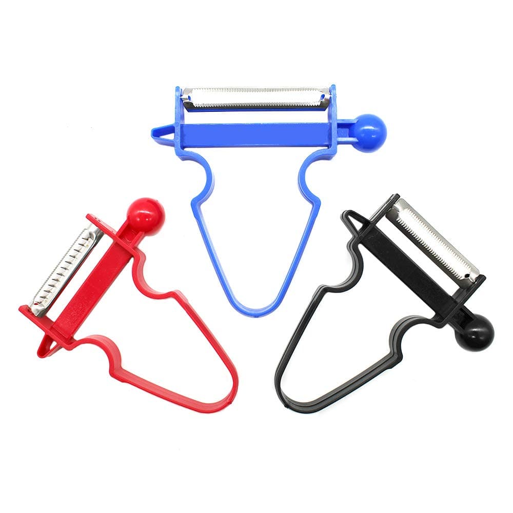 Vegetable Peeler for Kitchen, Stainless Steel Peeler for Potatoes Carrots Apples Pears (Set of 3) By Lechay