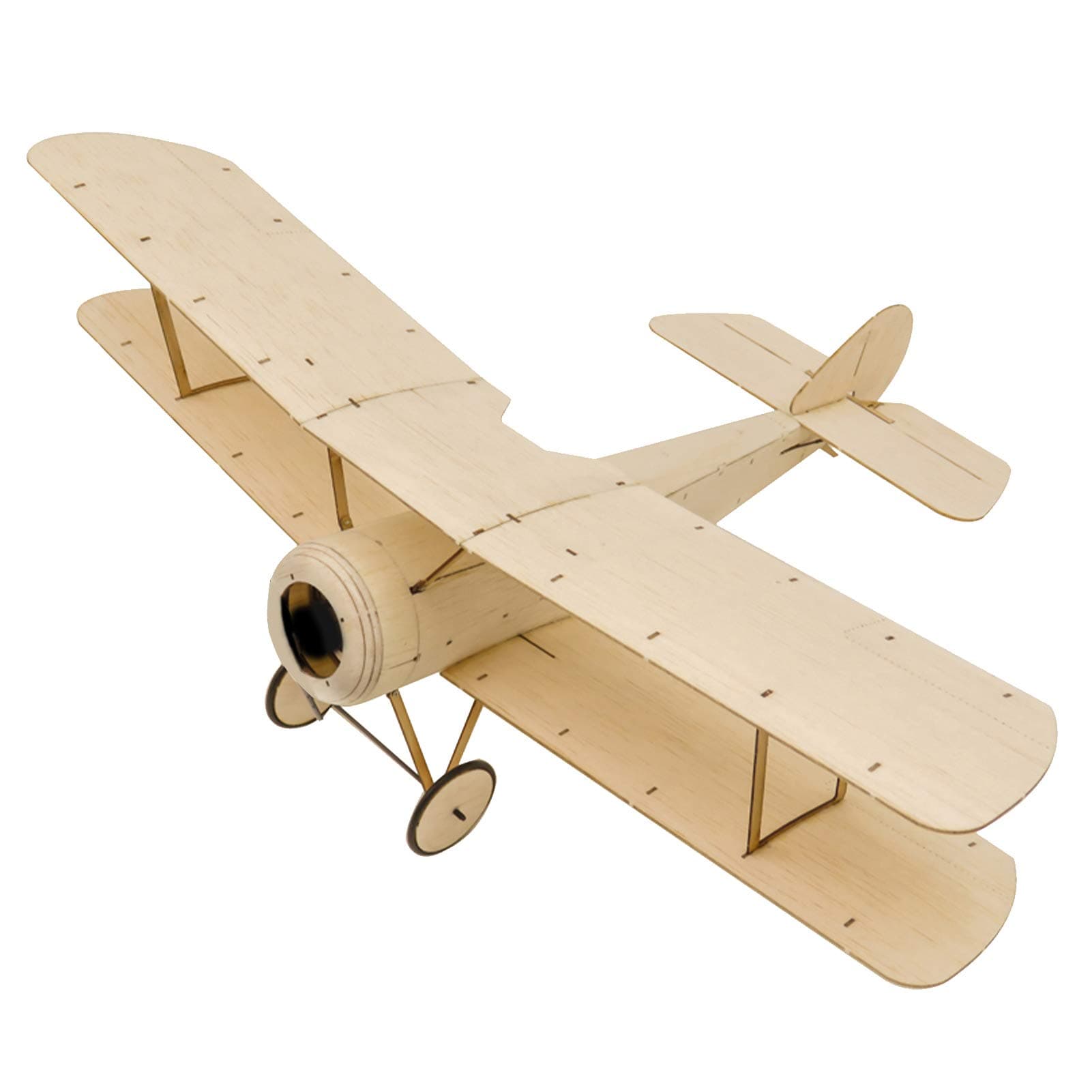 DWH K06 Sopwith Pup RC Aplane Balsa Wood Acraft 378mm Wingspan Outdoor Flight Toys for Kids Boys DIY Assembly Model KIT Version