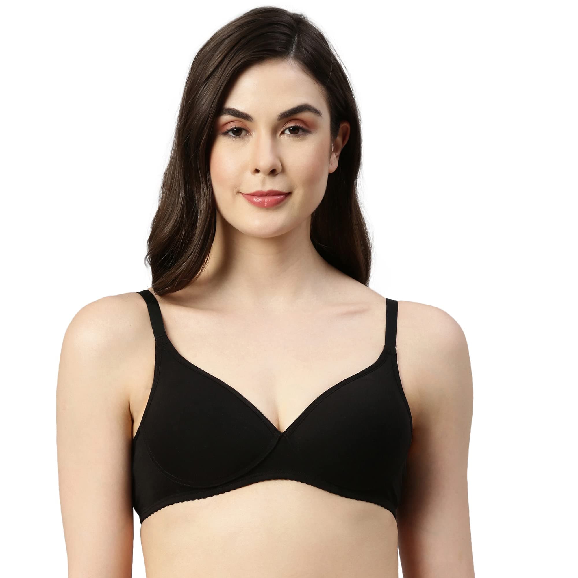 Enamor A039 Perfect Coverage Cotton Plus Size T-Shirt Bra for Women- Padded and Wirefree