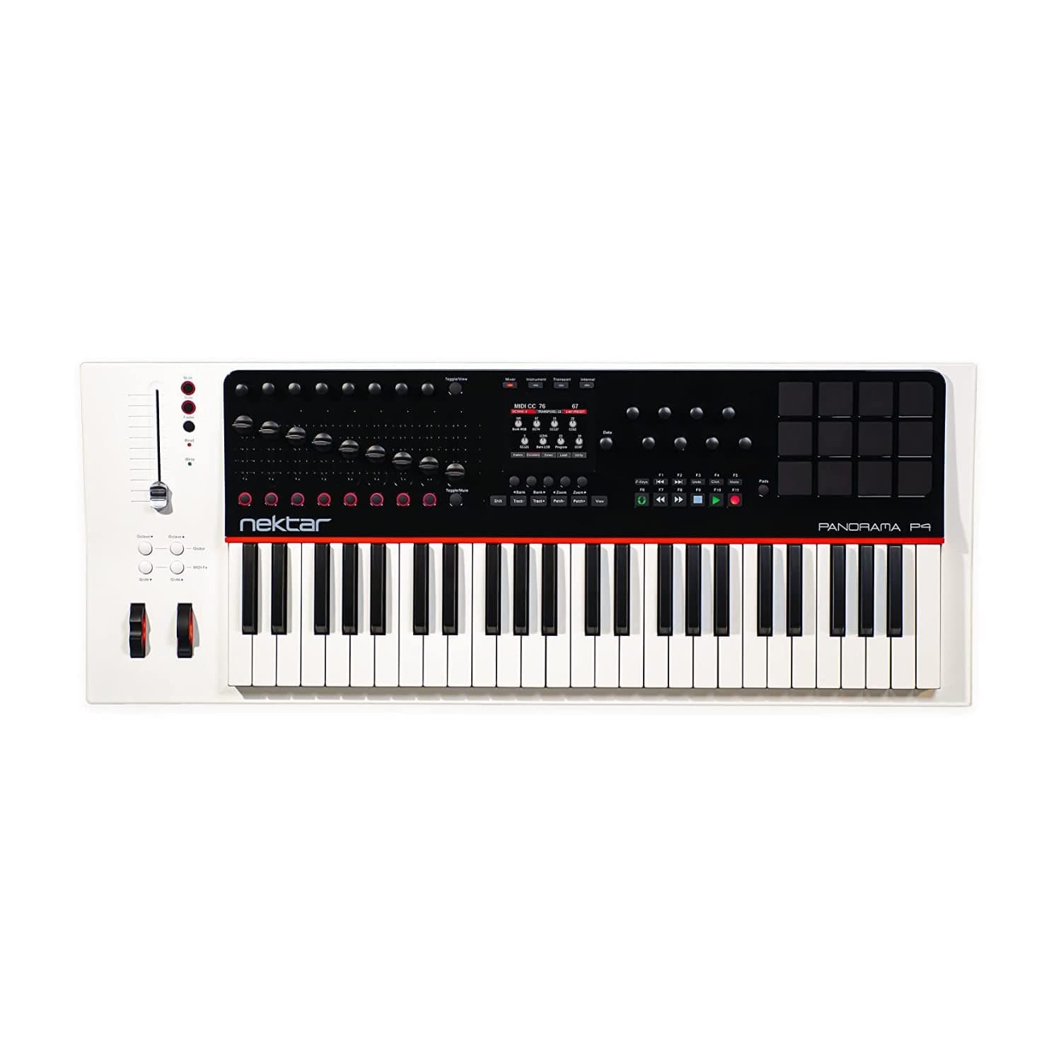 Panorama P4 - USB MIDI Controller Keyboard with Nektar DAW Integration, White