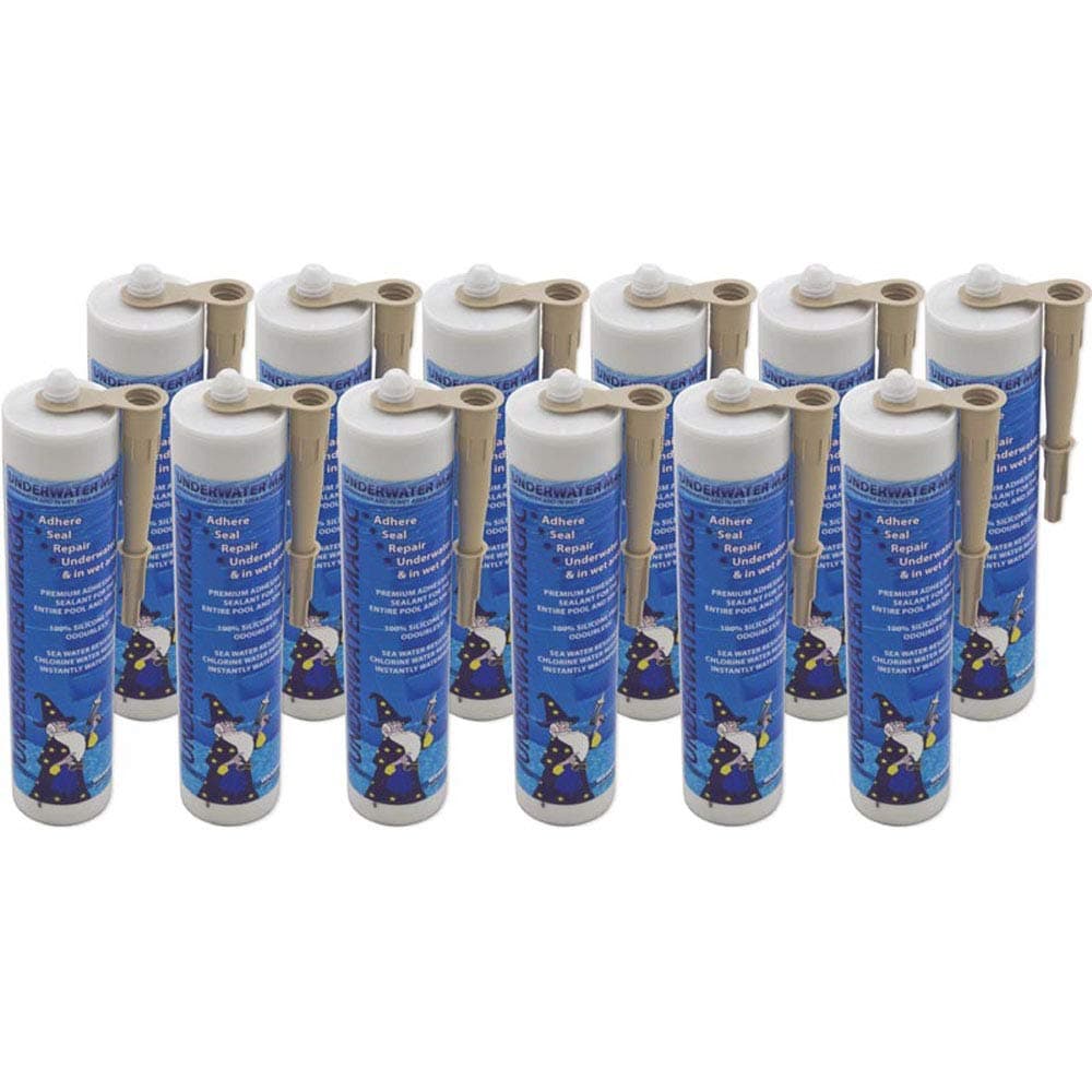 Underwater Magic Sealant, 290ml/9.8oz Tube, 12ct, Tan
