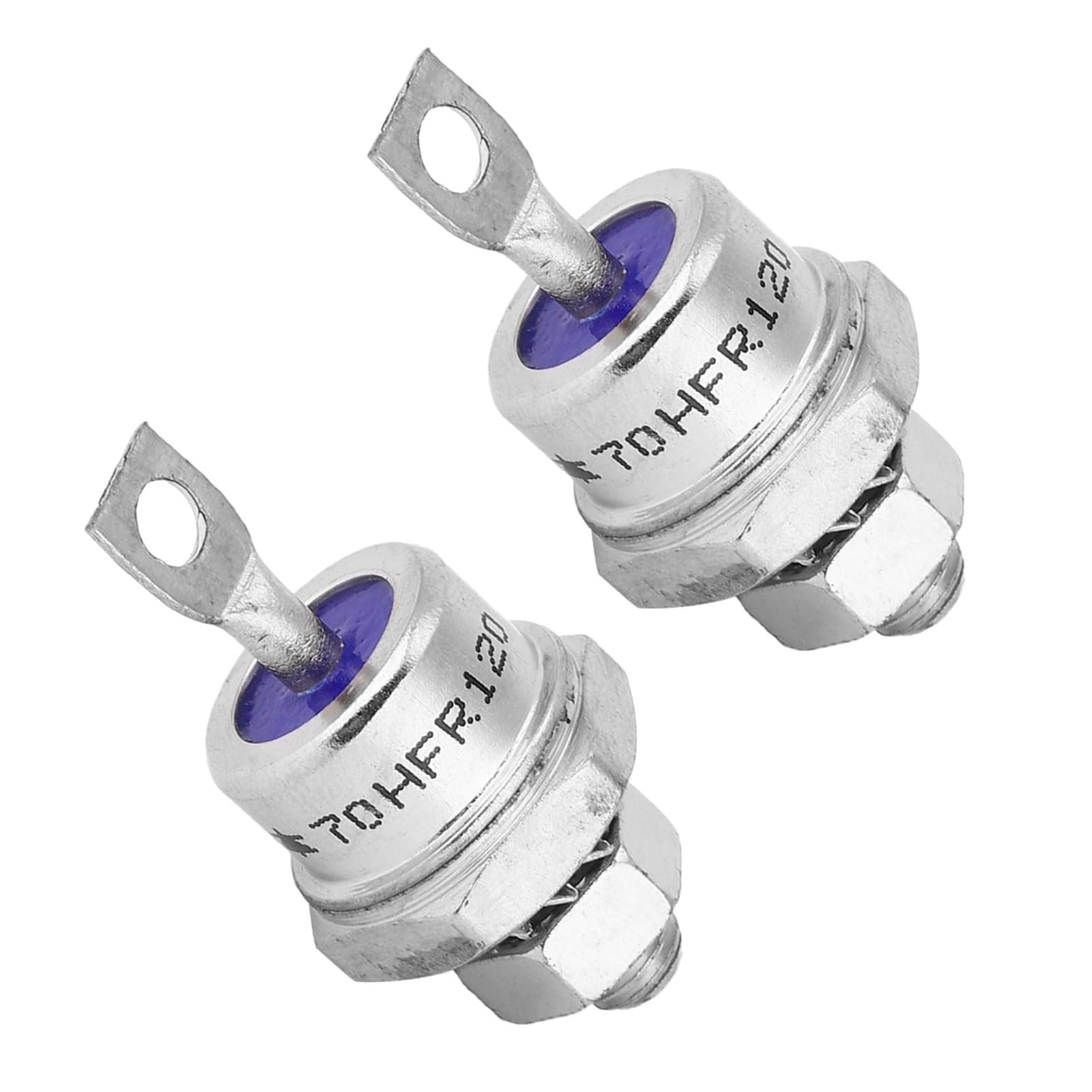 5 Pairs 70HF120 Spiral Rectifier Diode Kit Prcatical 1200V 70A Mini 70HFR120 Rectifier Diode Kit Chassis Bolt Mount Heavy Duty Replacement for Battery Charging