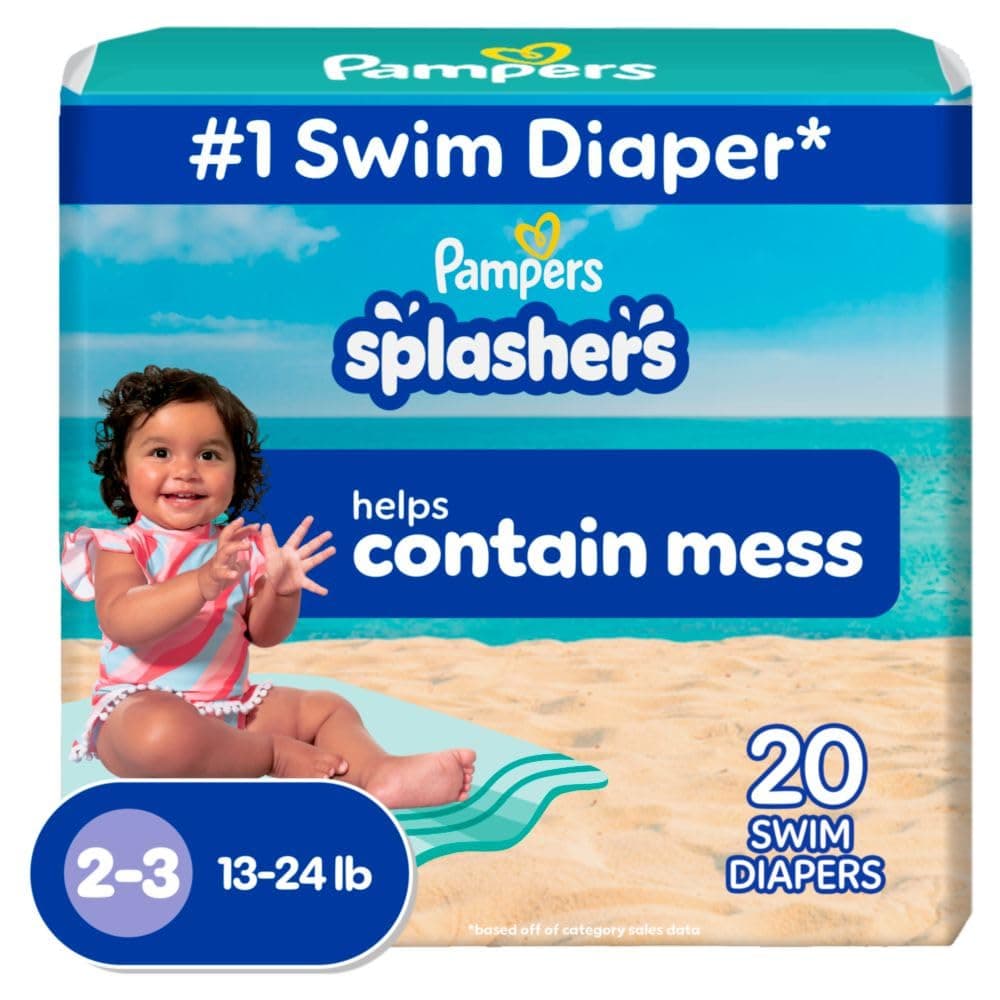 Pampers Splashers Swim Diapers Size S 20 Count