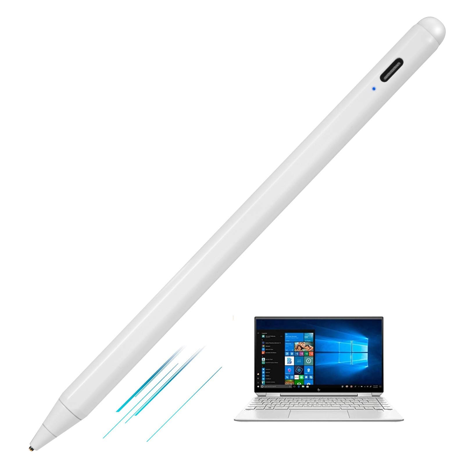 Stylus Pen for HP Envy X360 Convertible 2-in-1 Laptop (15.6") Pencil,Active Digital Touch-Control and Type-C Rechargeable Pen for HP Envy X360 15.6",High Precision Fine Tip,Good at Drawing,White