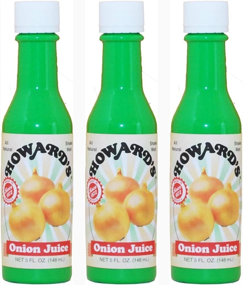 Howard’s Onion Juice, 5 fl oz | Pure Liquid Onion Seasoning | All-Natural Flavor Enhancer for Cooking, Marinades, Dressings & Sauces | No Artificial Preservatives [Pack of 3]