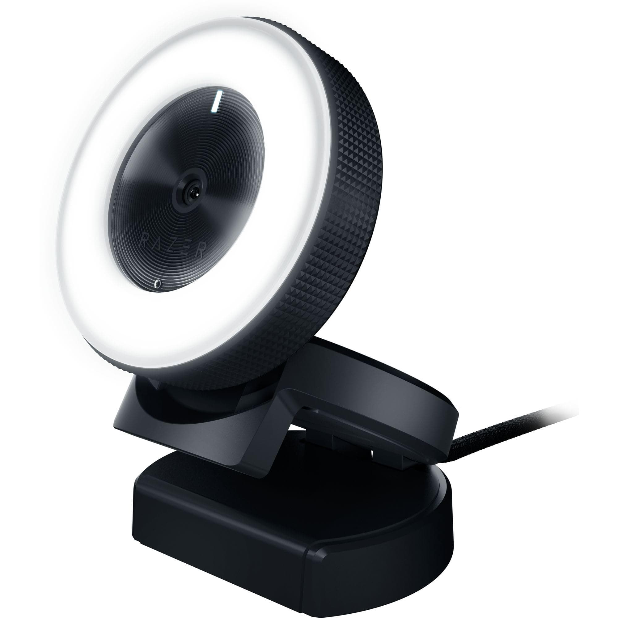 Razer Kiyo Streaming Webcam: Full HD 1080p 30 FPS / 720p 60 FPS - Ring Light w/Adjustable Brightness - Built-in Microphone - Autofocus - Works with Zoom/Teams/Skype for Conferencing and Video Calling