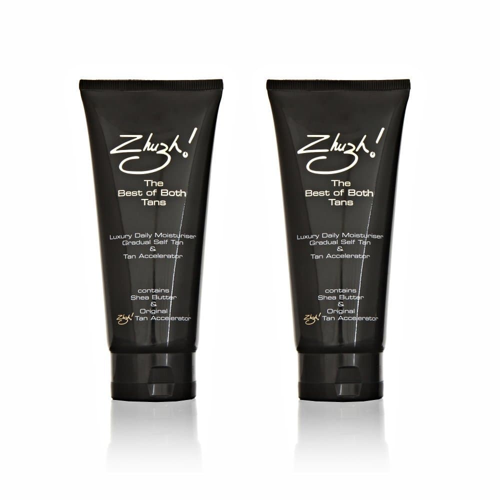 Zhuzh! Twinpack The Best of Both Tanning Cream 200ml (Gradual Self Tan and Tan Accelerator Combined)
