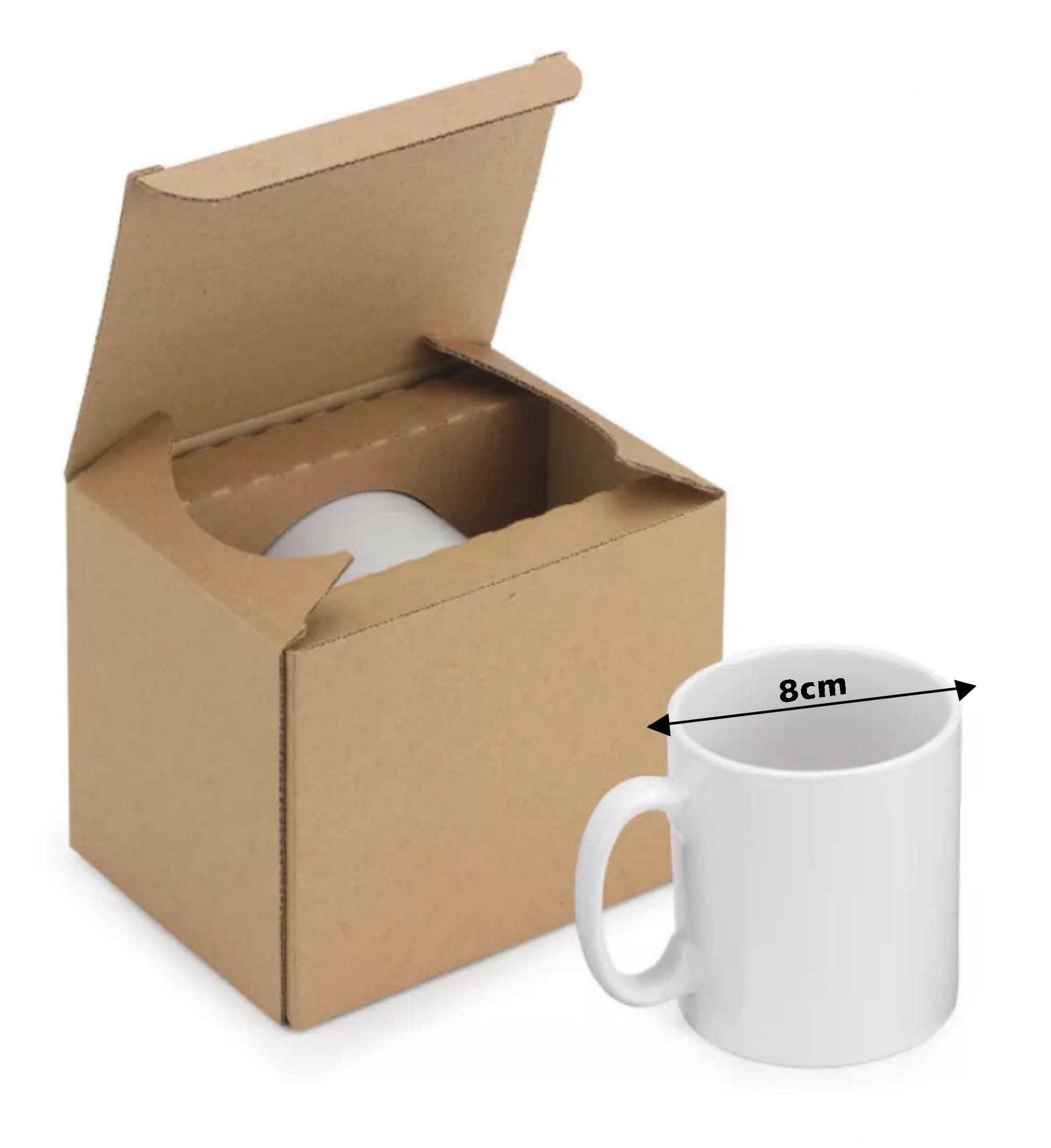 MUG POSTAGE BOXES - Strong Crash Lock Cardboard Postal Shipping Cup Gift Box (1)