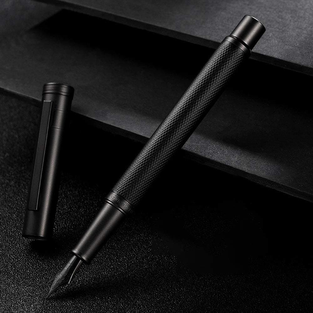 Matte fountain pen fine nib classic design with converter and pen box set