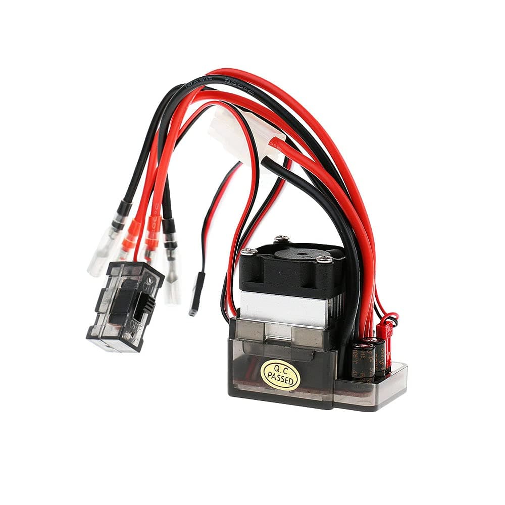 Acxico 1Pcs for RC Car Truck 7.2 V-16 V 320A High Voltage ESC Brushed Speed Controller Set