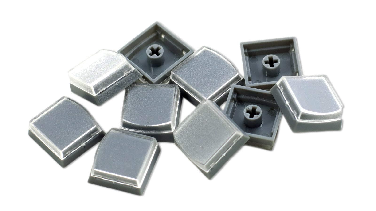 Keycap Cherry MX Compatible (Pack of 10) (1x1, Gray)