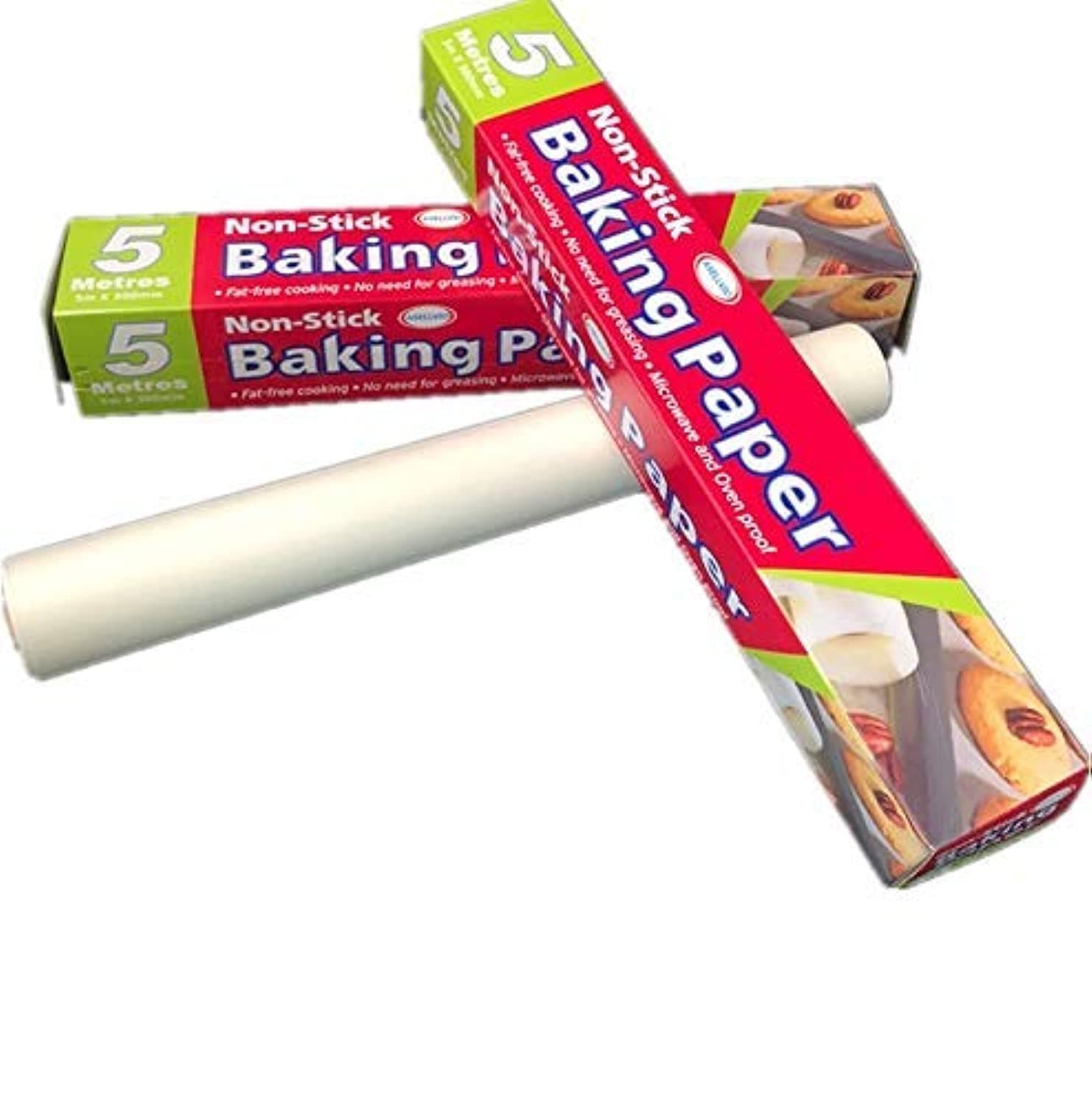 Parchment Paper Signature NonStick-Baking Paper Roll Kitchens Cookie Baking(Double Side Silicone Coated 30cm*5m)