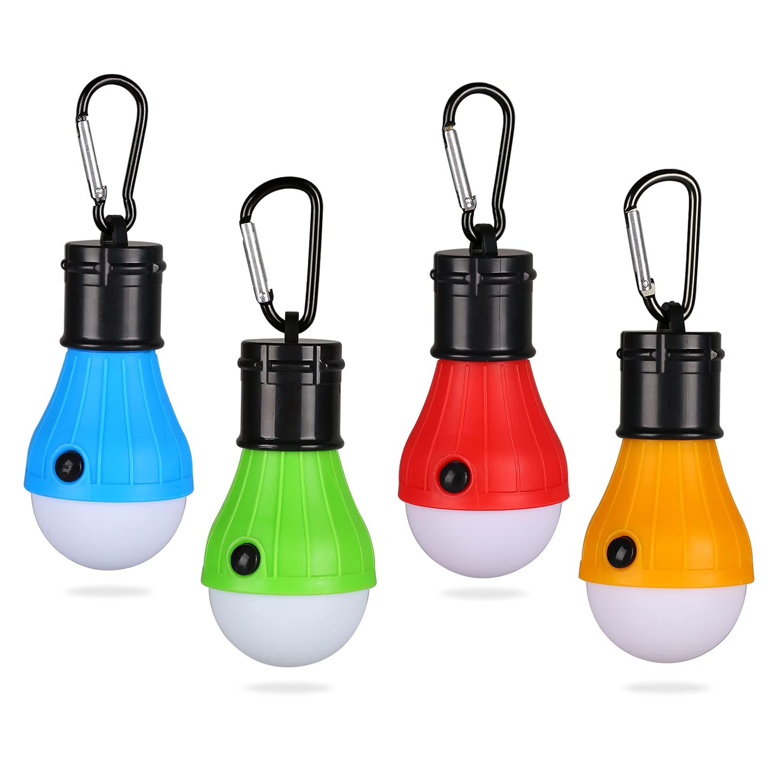 Yizhet 4 Pack LED Tent Lamp Camping Lantern Lamp Camping Tent Light Emergency Light Waterproof Portable Bulb ( Multicolor)