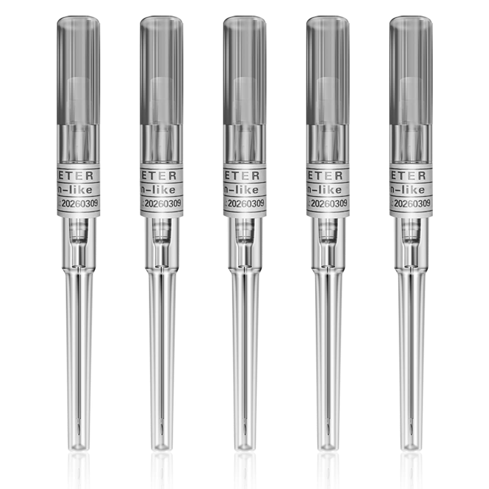 Catheter Needles - Autdor 5Pcs Piercing Needles 16 Gauge IV Catheter Needles Ear Nose Piercing Needles Stainless Steel Hollow Needles for Ear Nose Lip Tongue Belly Navel Nipple Cartilage Piercing Kit