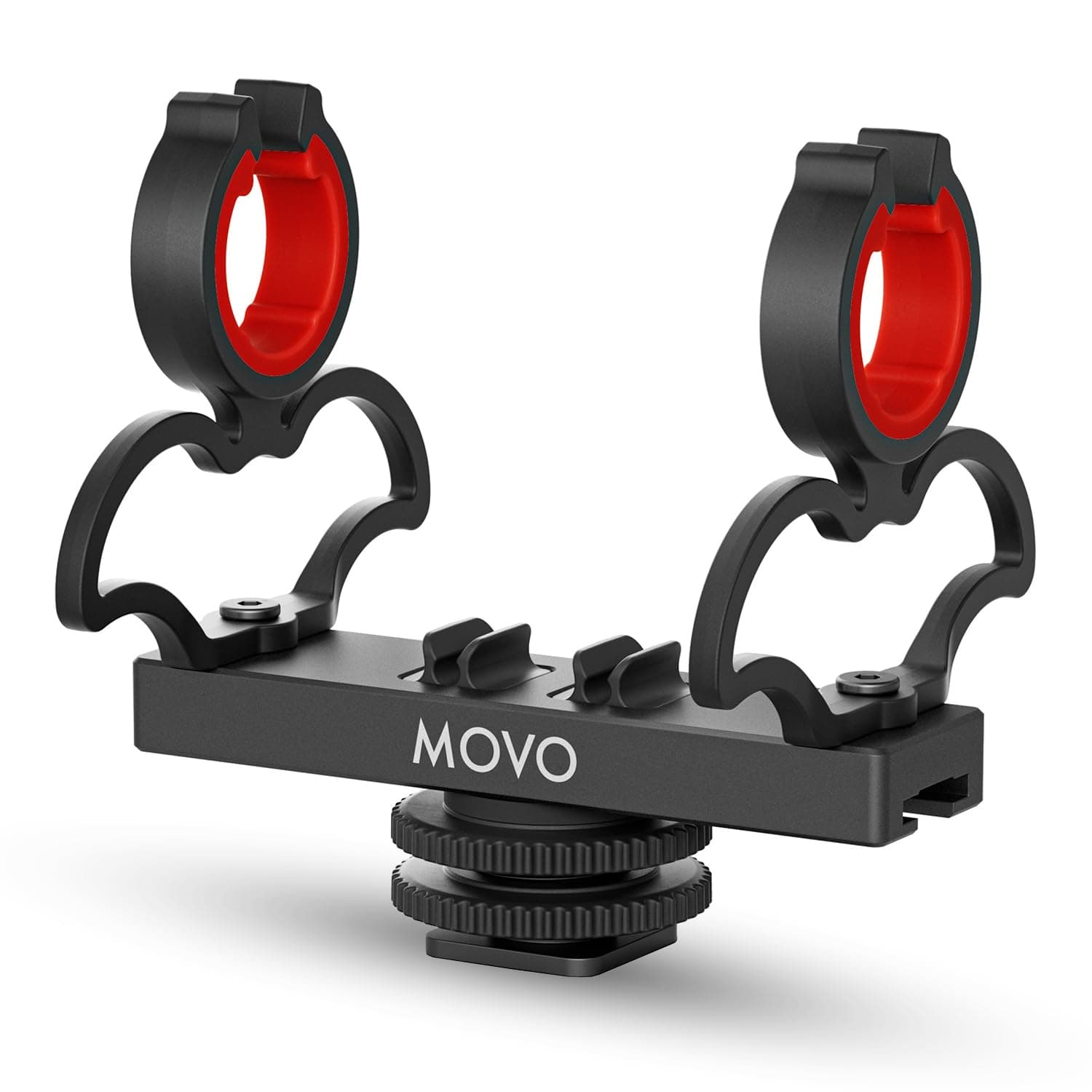 Movo SM6 Ultraflex Premium Shockmount for Shotgun Microphones – Compatible with Rode NTG Series, Sennheiser MKE600, Audio-Technica AT875R, and More