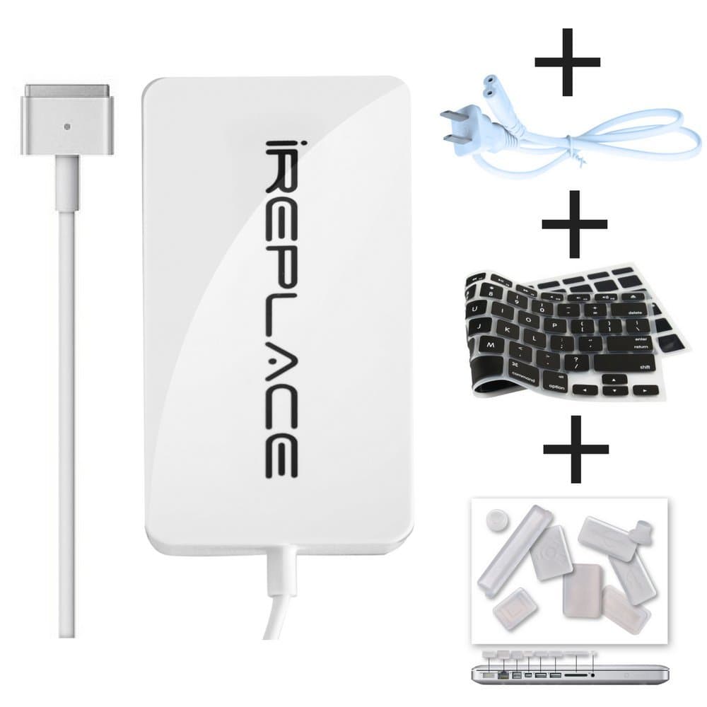 iREPLACE 45w MacBook Air Charger Replacement Power Adapter with Free Bonuses - Super Strong Power Cord Standards - 100% Safe and Reliable - Best Performance