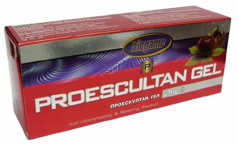Proescultan Gel 200g - Varicose Veins, Spider Veins, Thread Veins, Thrombophlebitis - Massage gel