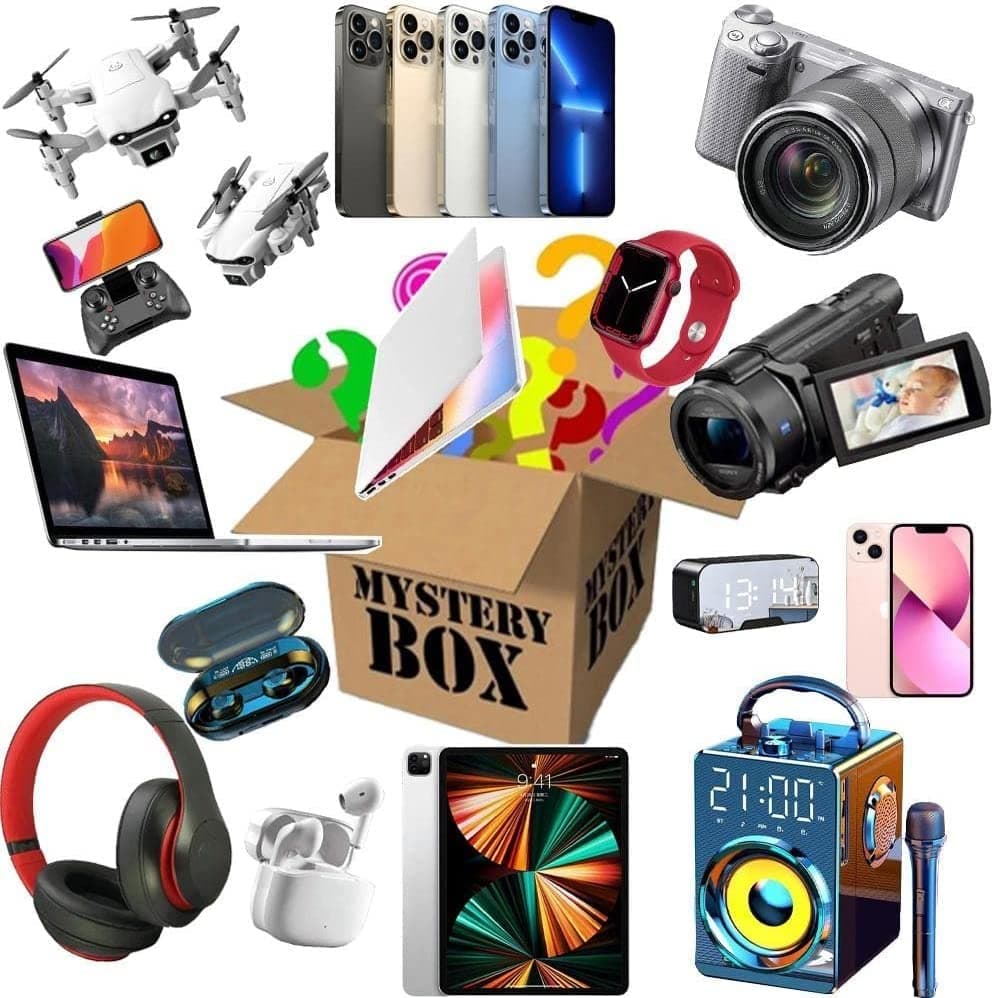 New 2022 Storage Box Electronic Products Boxes,Mystery_Electronic_Box for Sale, Surprises and Unexpected Gifts Phone,Drone,Bluetooth Speakers Etc, Lucky Electronics Gift Pack