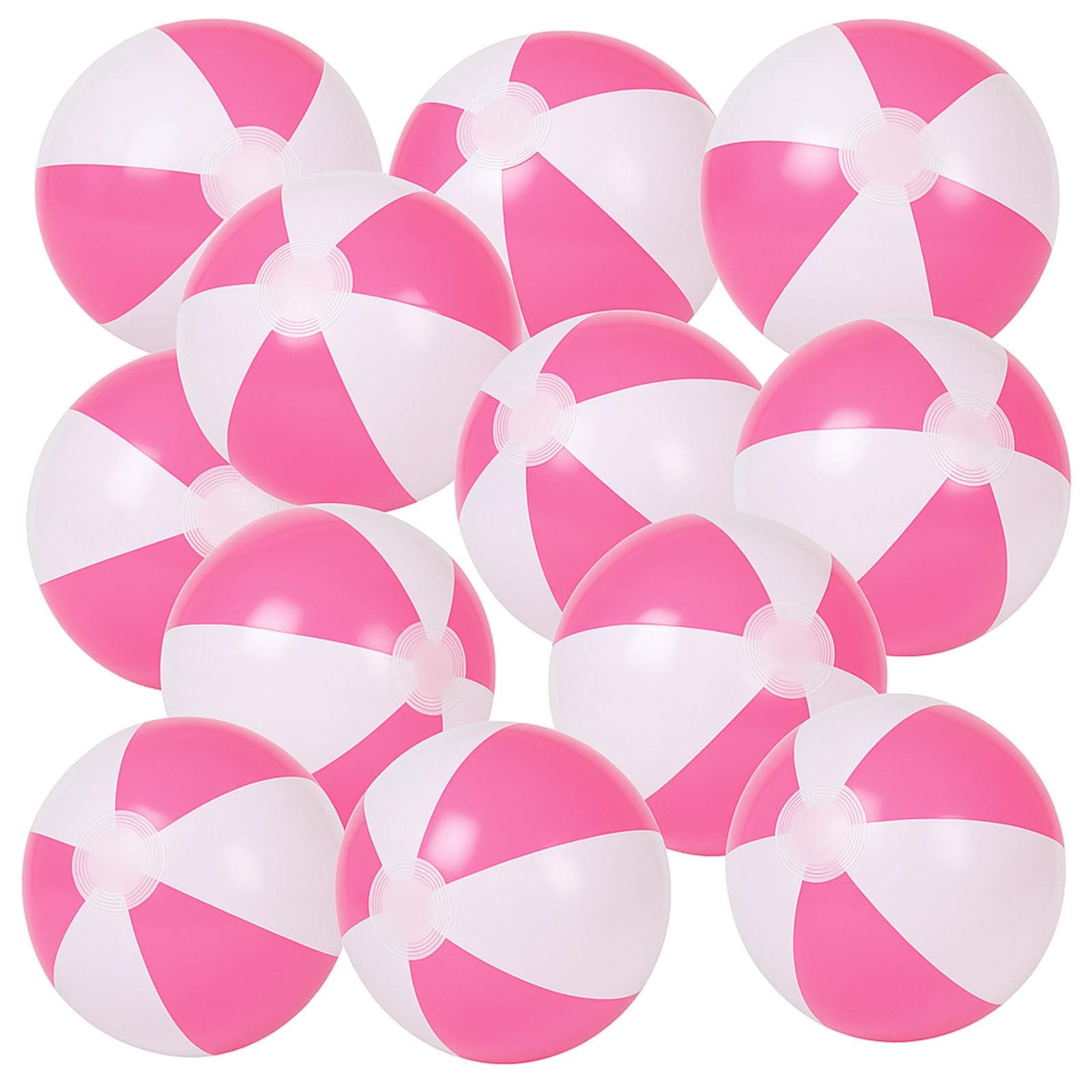 FUTUREPLUSX 12" Beach Balls Bulk(12 Pack) - Inflatable Pool Toys for Kids, Summer Water Games & Luau Decorations - Pool Party Supplies, Birthday Favors, Summer Fun Gifts