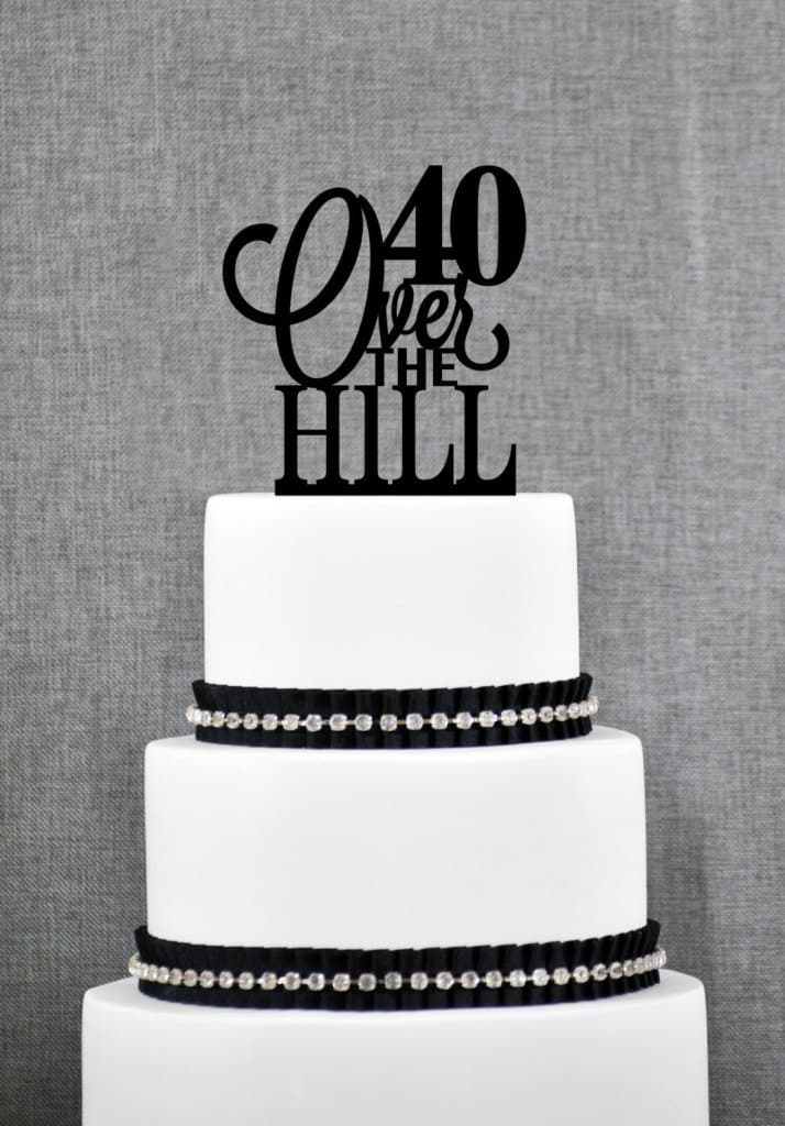 Over the Hill Cake Topper by Chicago Factory Customize with any age you like S107