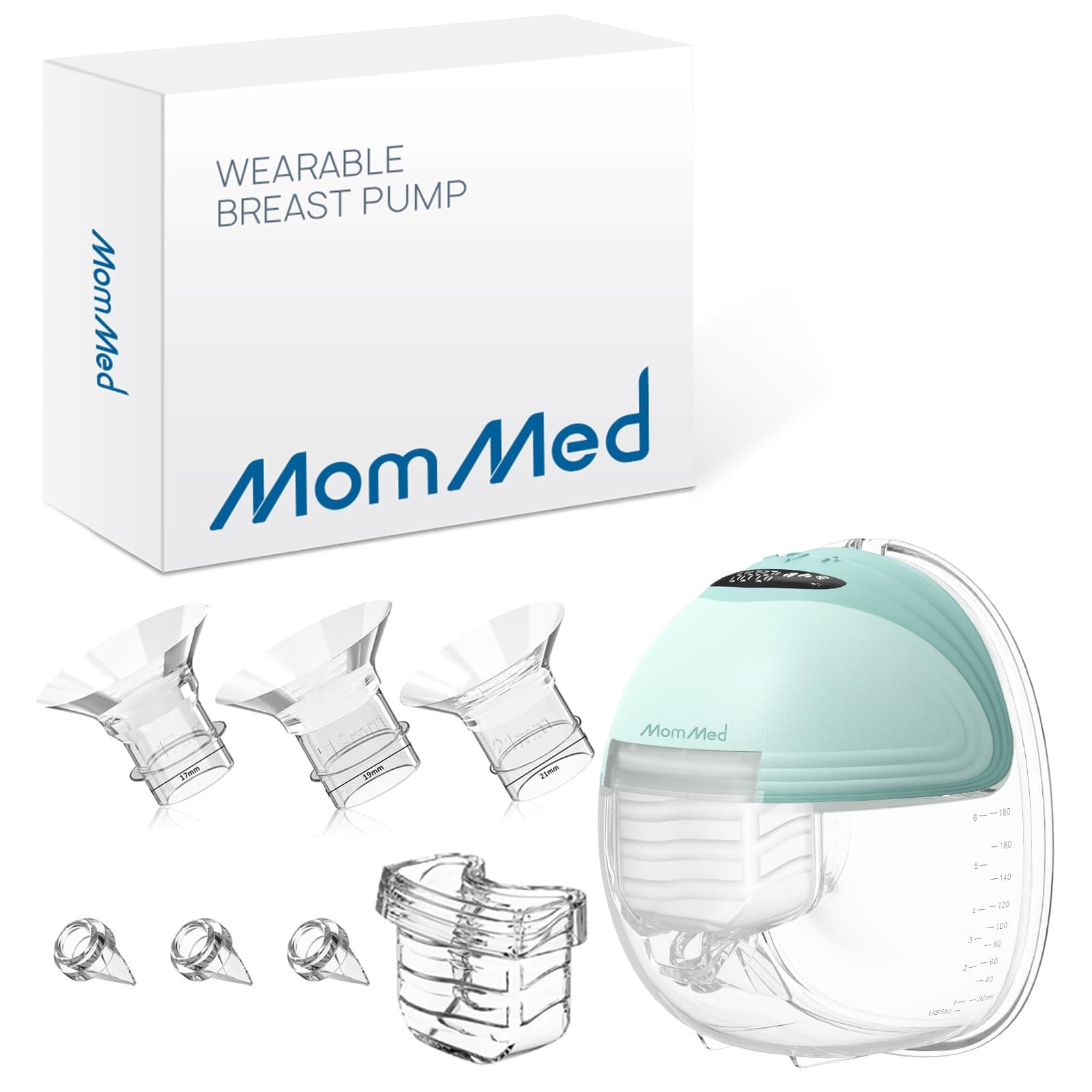 Breast Pump, Wearable Breast Pumps with 3 Mode & 12 Levels, Leak-Proof & Low Noise Design Electric Breast Pump, 24mm Hands-Free Breast Pump, Rechargeable, Includes 17/19/21mm Flange Insert