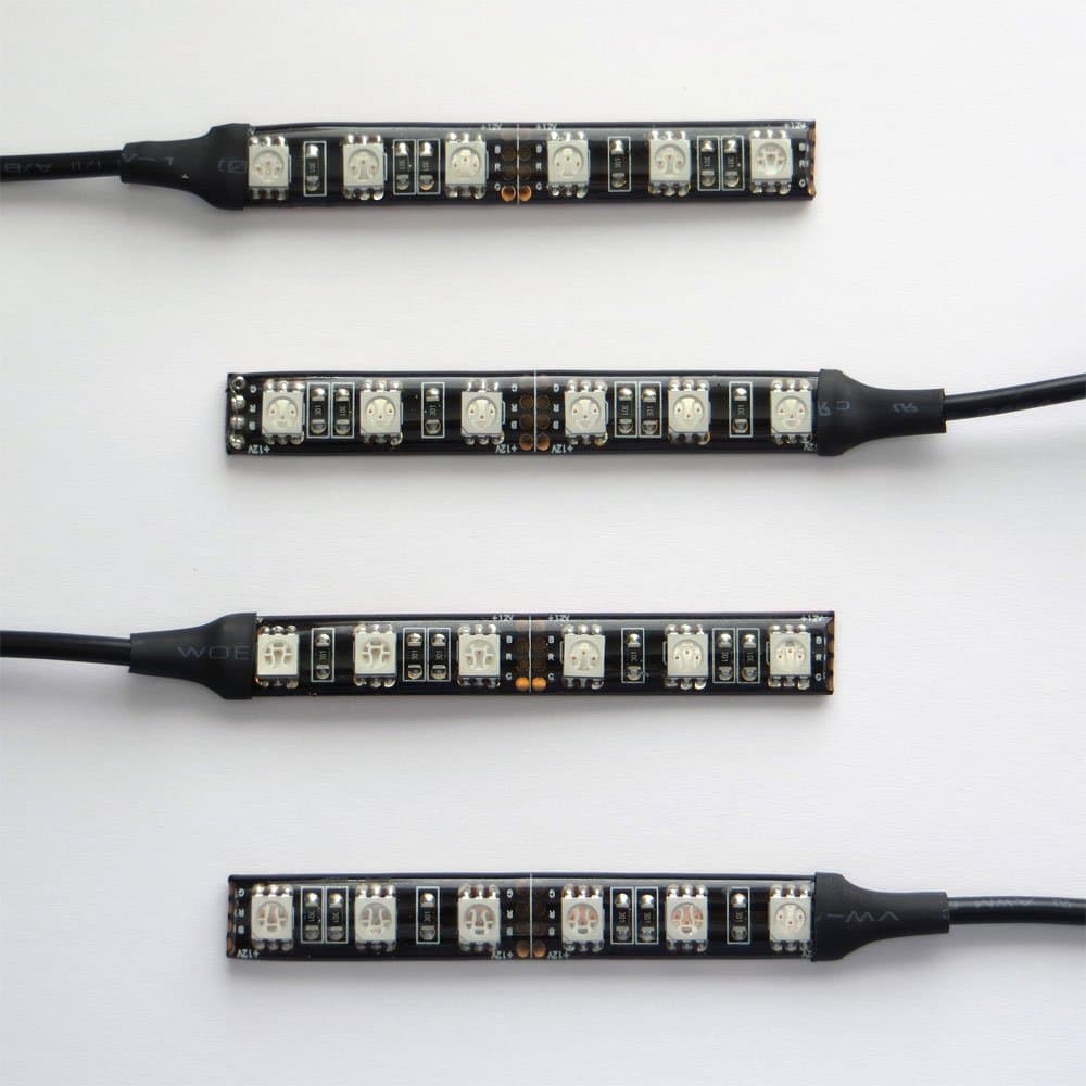 LED SMD Glow Strips Neon 3inch Micro Lights 4-Pack