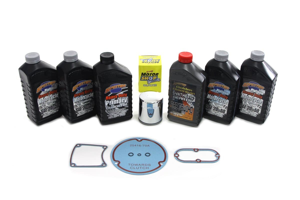 Evolution Complete Oil Change Kit Fits: Fxst 1984-1998 Flst 1986-1998 FLT 1984-1998 FXR 1984-1994 FXD 1991-1998