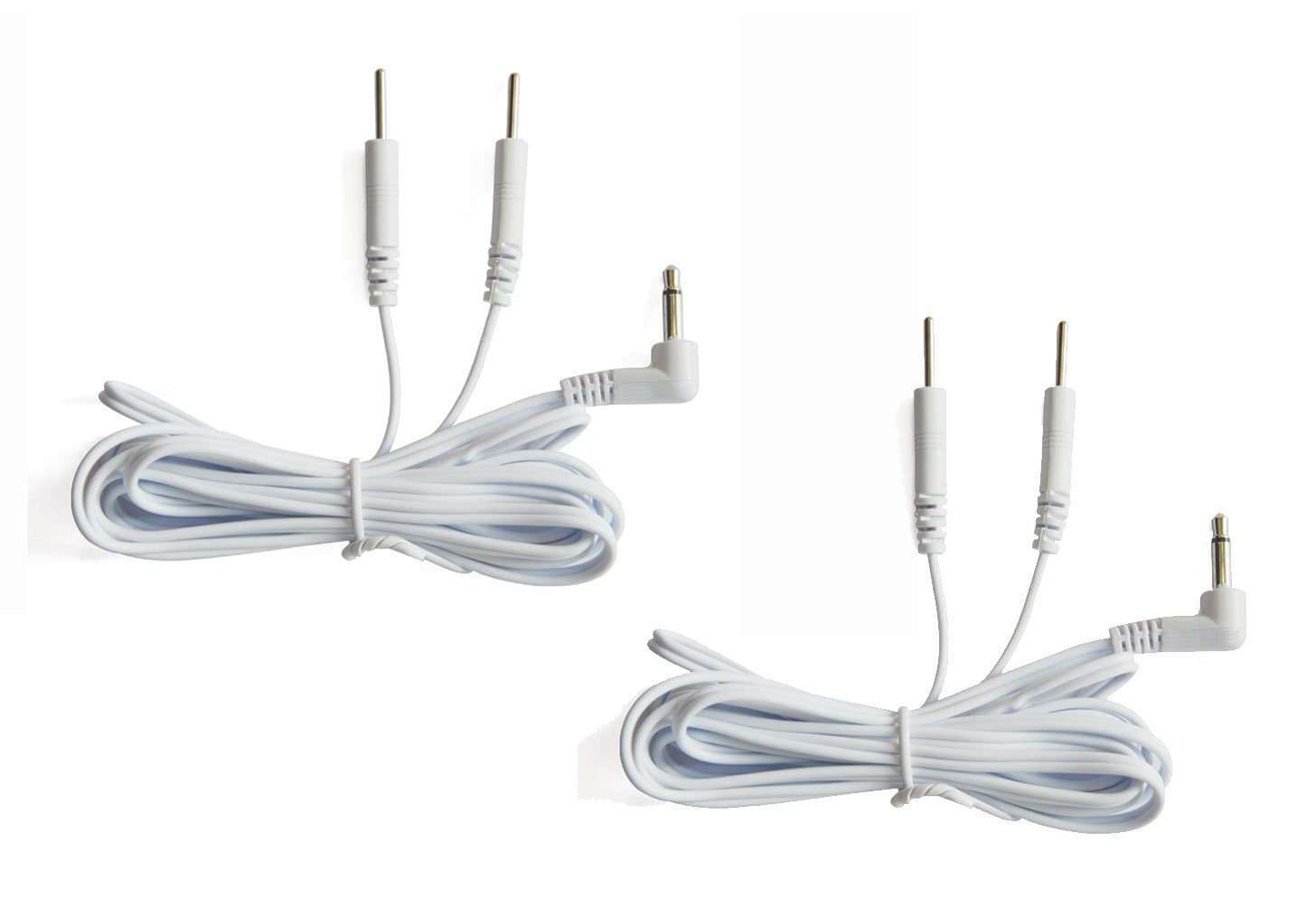 DC 3.5mm Length 60'' Electrode Wires for Tens EMS Machine 2-pin Cables Standard Connection 3.5mm Reusable 2mm Plug in Long-life Massage Machine