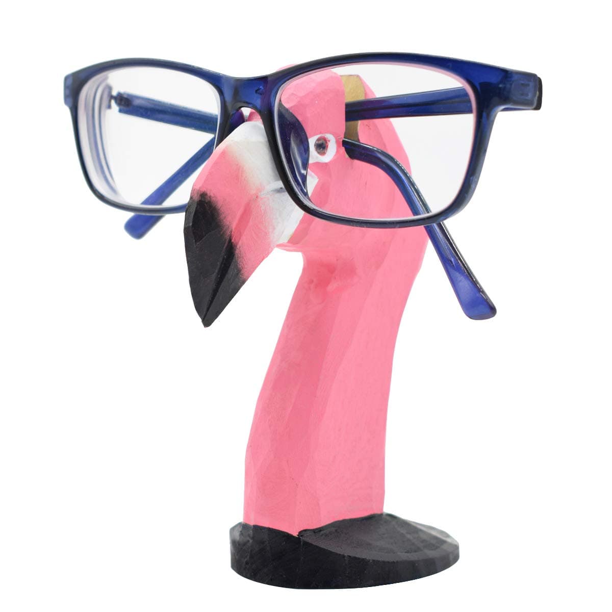 VIPbuy Hand Carved Wood Eyeglasses Spectacle Sunglasses Holder Stand Flamingo Shaped Home Office Desk Décor Gift