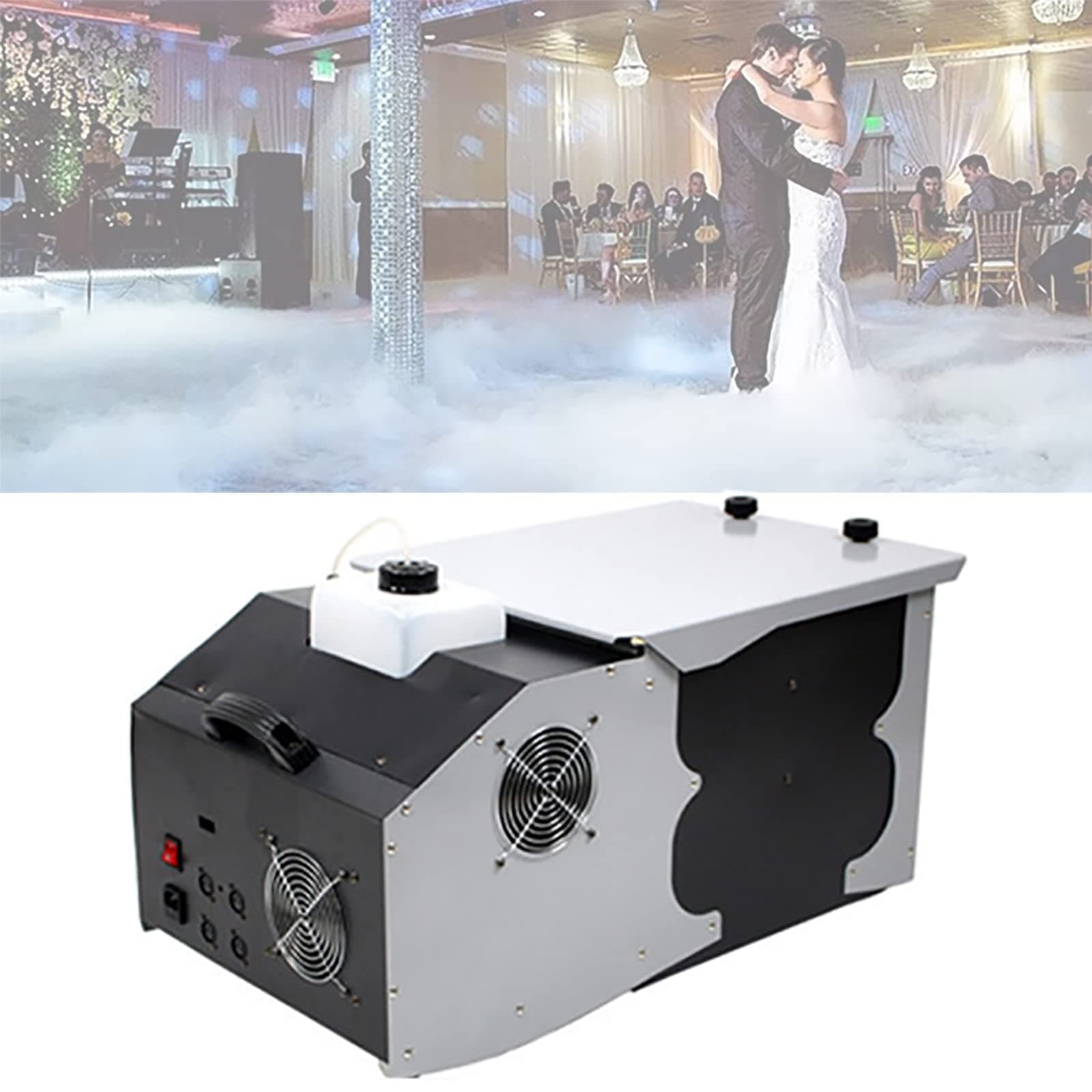 ghjdm Ground Fog Machine, Ice Fog Machine, Lightweight, Easy To Move Around, The Best Partner for Stage and Wedding, The Most Romantic Wedding for TA
