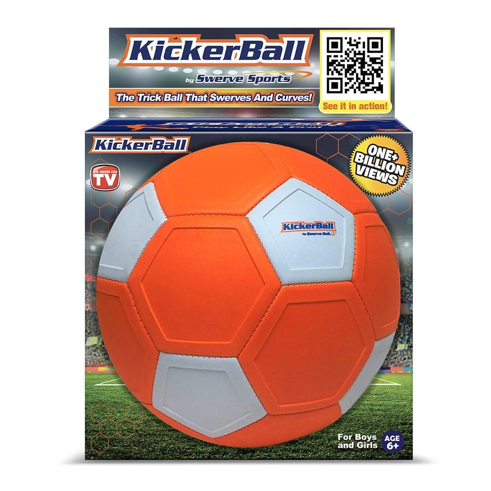 Kickerball - Bend, Curve and Swerve Soccer Ball, Orange, 20.5, Cobi