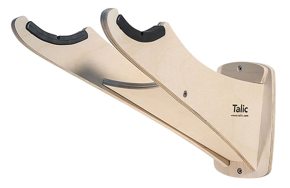 Talic Wall Bike Rack – Free floor space in your flat/home - Minimalist Wall Mount Storage – Woody Bike Hook Stand Display – Modern design, Quick installation – Heavy duty Bicycle holder - Up to 45 lbs