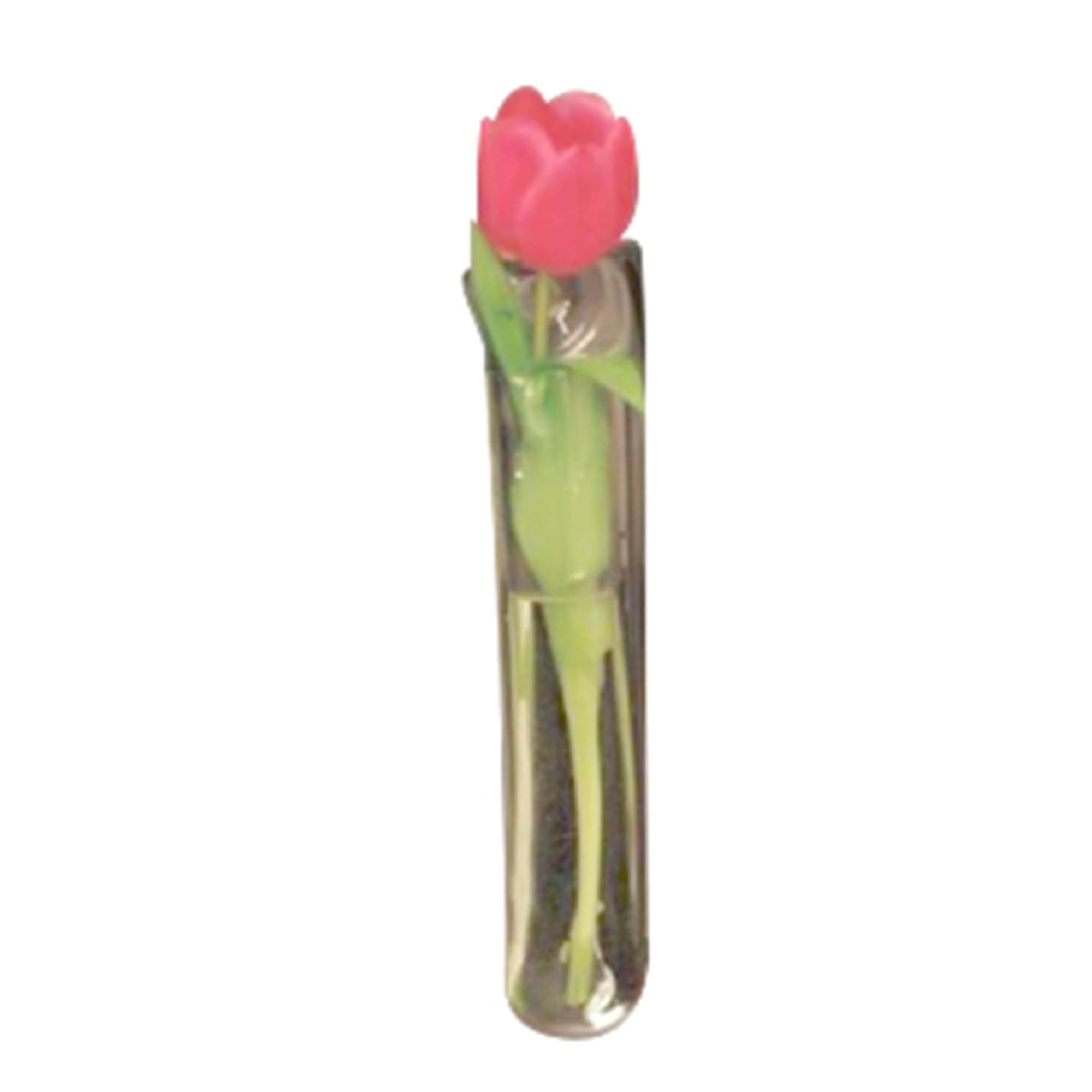 Vinyl Window Vases Single Blossom Style - Vases Suctions to Windows and Mirrors, Holds Flower Stem and Water, Clear Flexible Vinyl