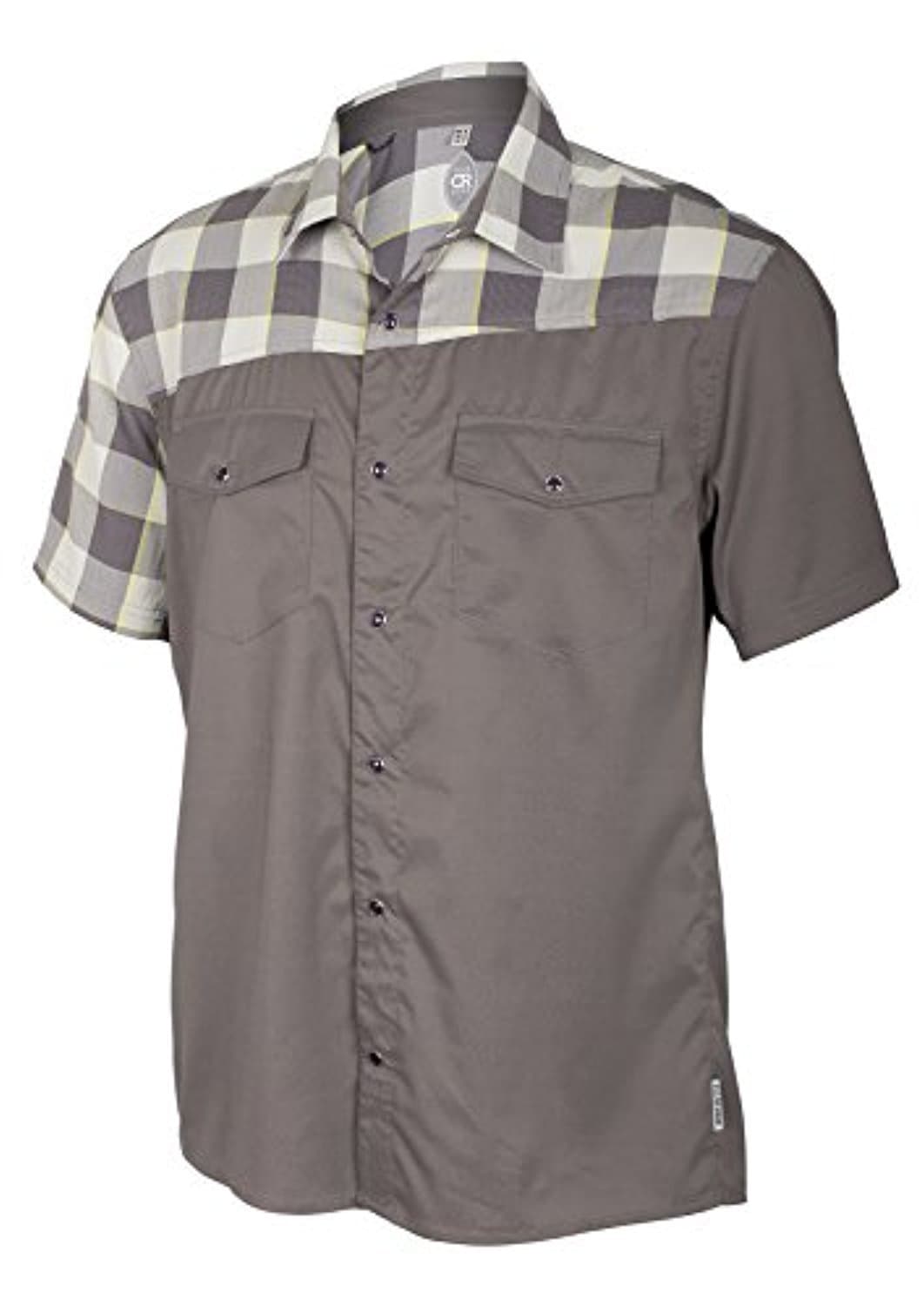 Club Ride 2017 Men's Bolt Short Sleeve Cycling Shirt - MJBL701 (Birch Plaid - L)