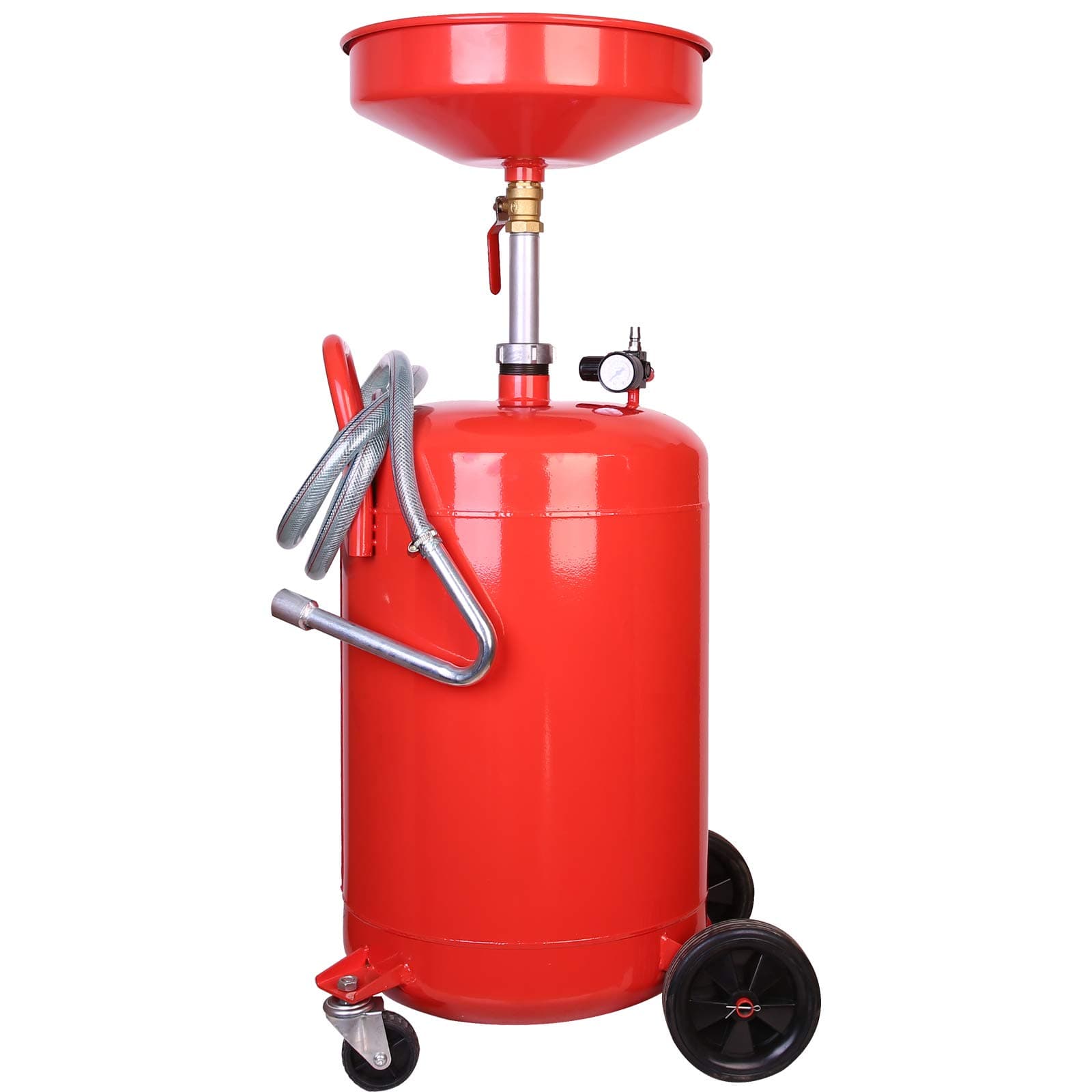 20 Gallon Oil drainer Portable Extractor Drain Air Mobile Waste Oil Tank